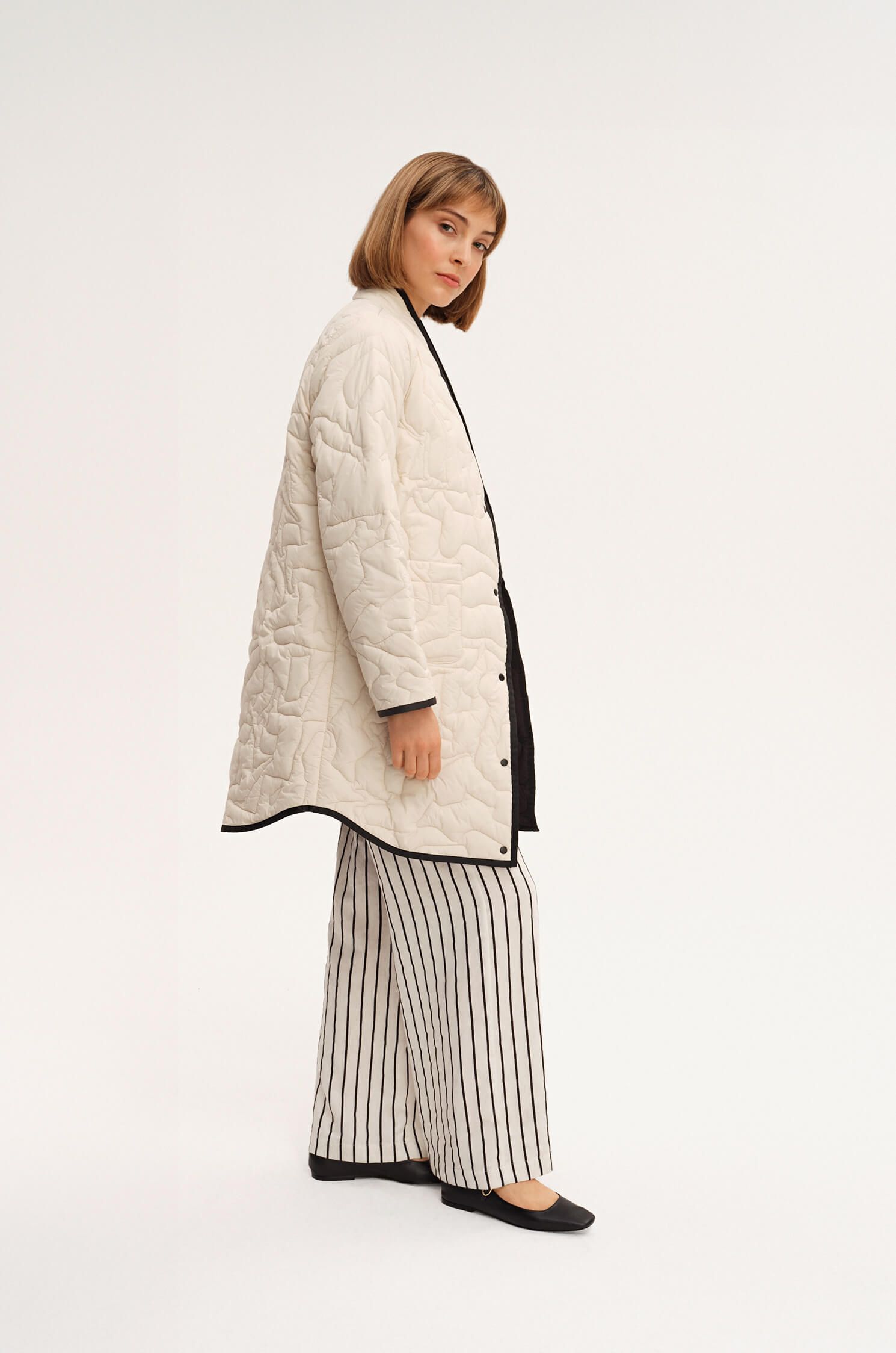 Płaszcz z pikowanej tkaniny Solar Obraz 5