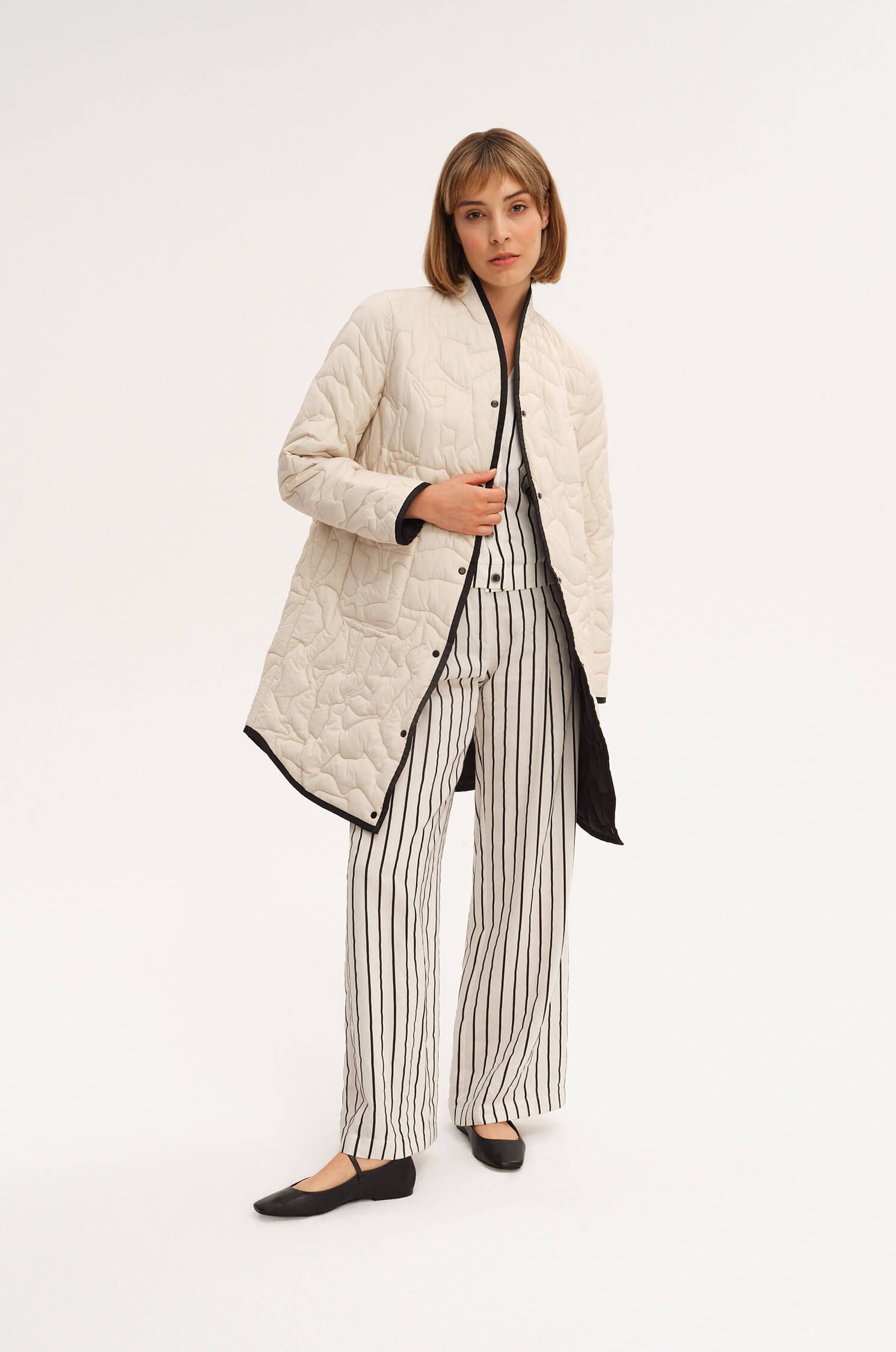 Płaszcz z pikowanej tkaniny Solar Obraz 1