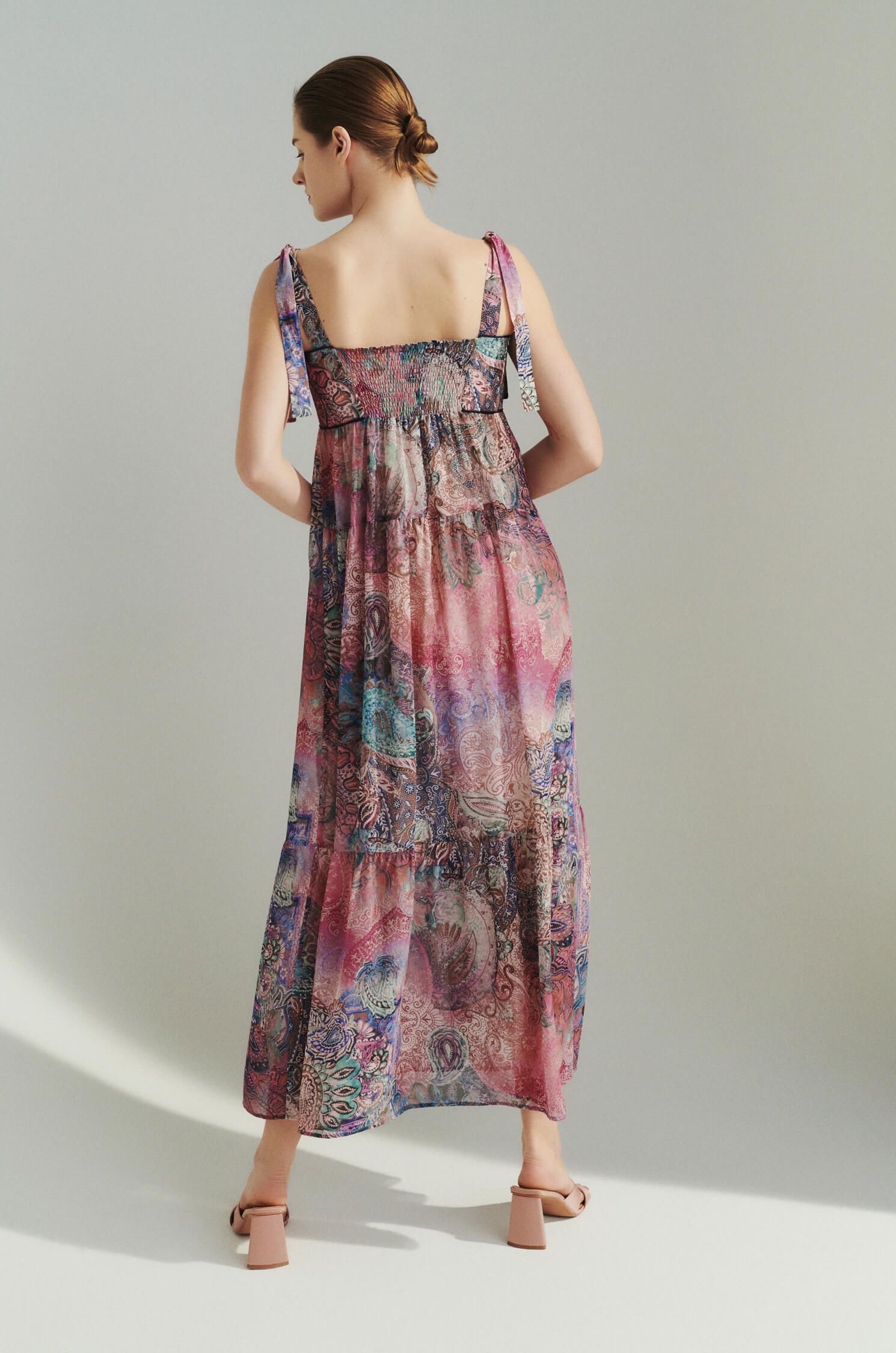 Sukienka maxi z wzorem paisley Solar Obraz 4
