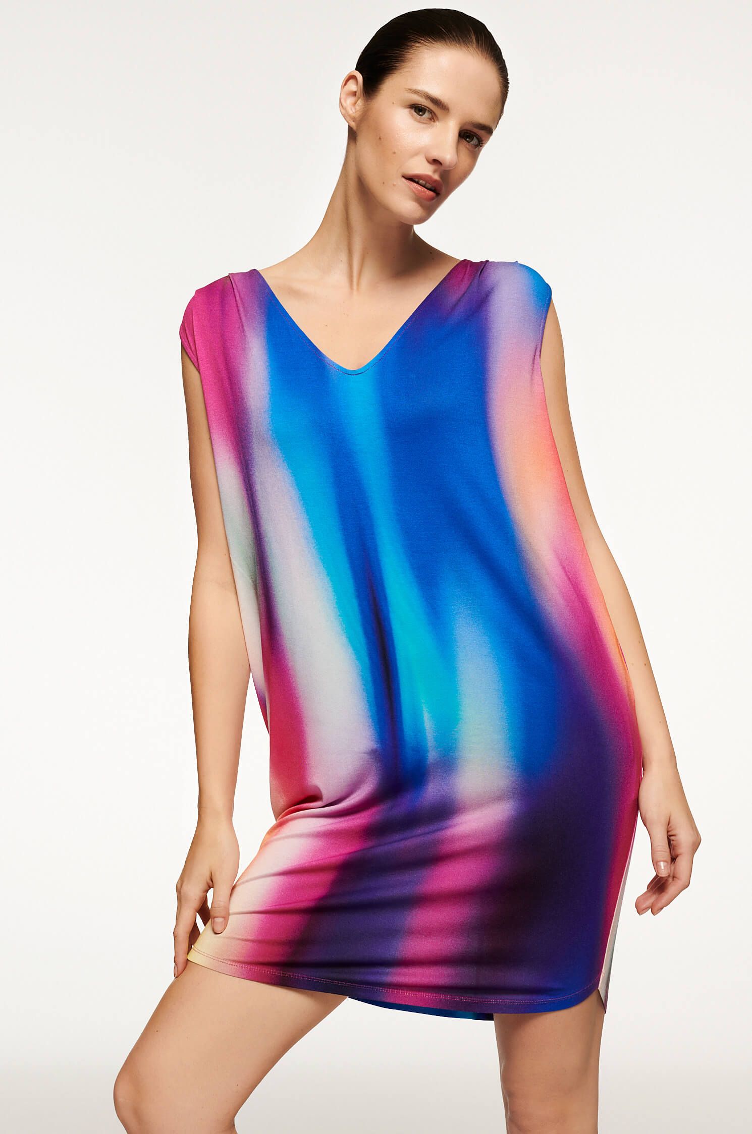 Sukienka mini z wiązaniem na plecach Solar Obraz 3