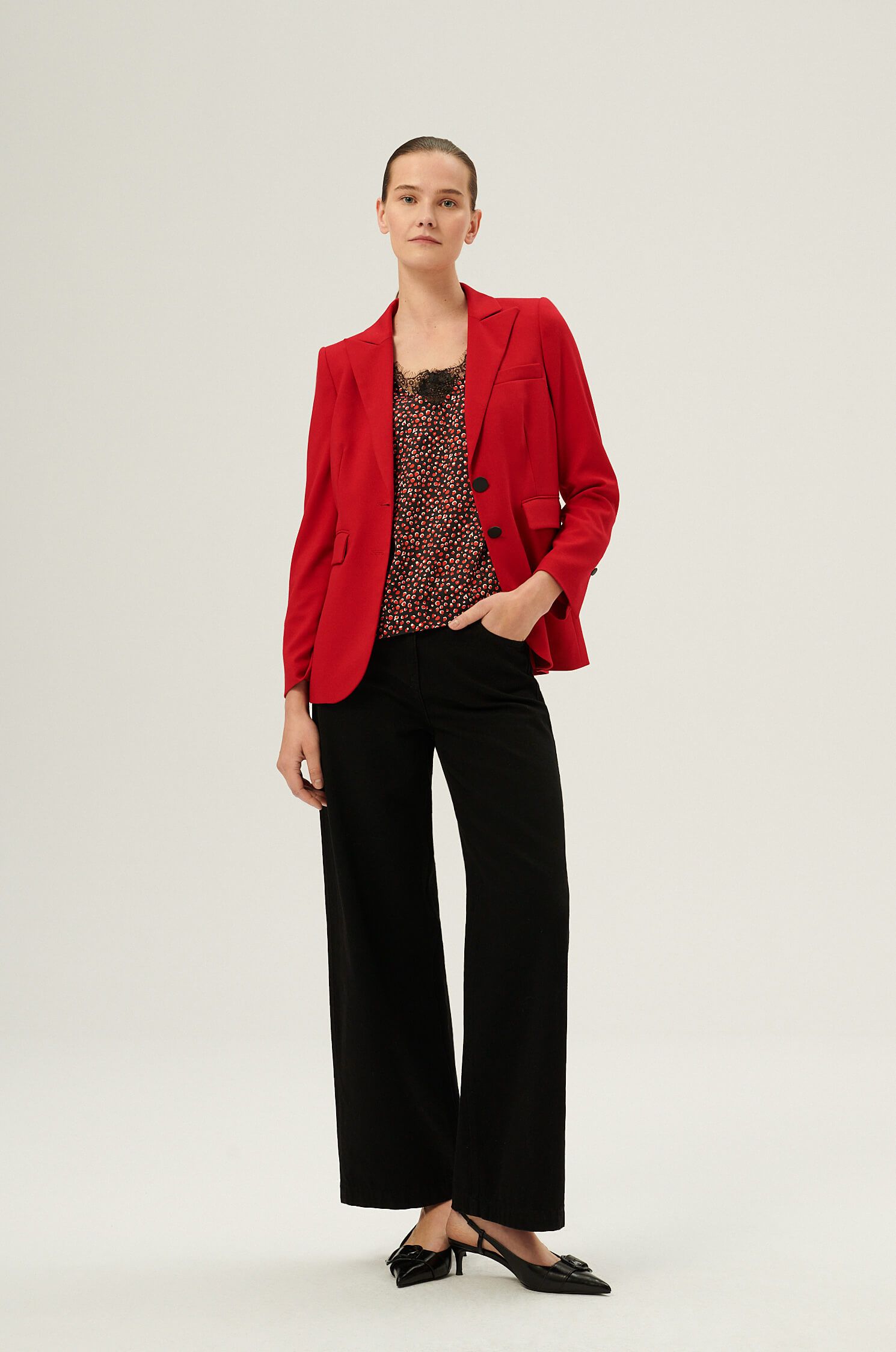 Jednorzędowa marynarka Solar Obraz 1