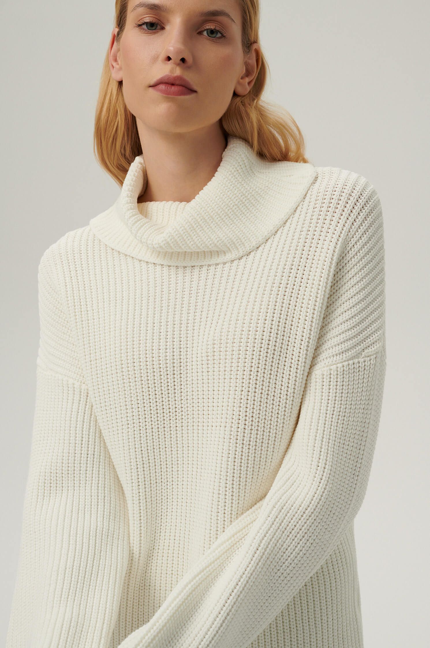 Sweter z golfem Solar Obraz 2