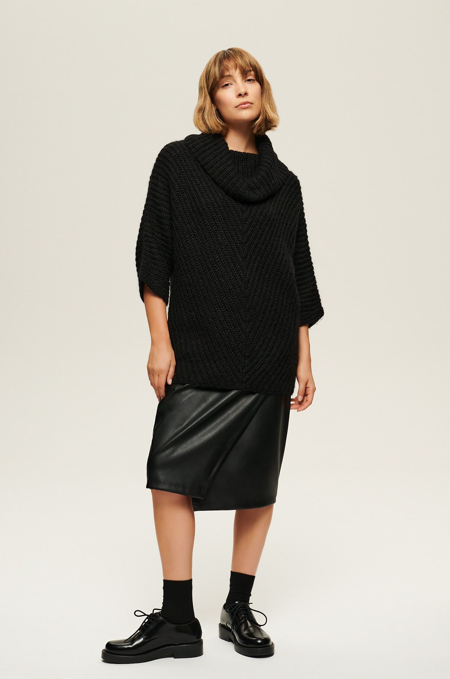 Tunika z dzianiny Solar Obraz 1