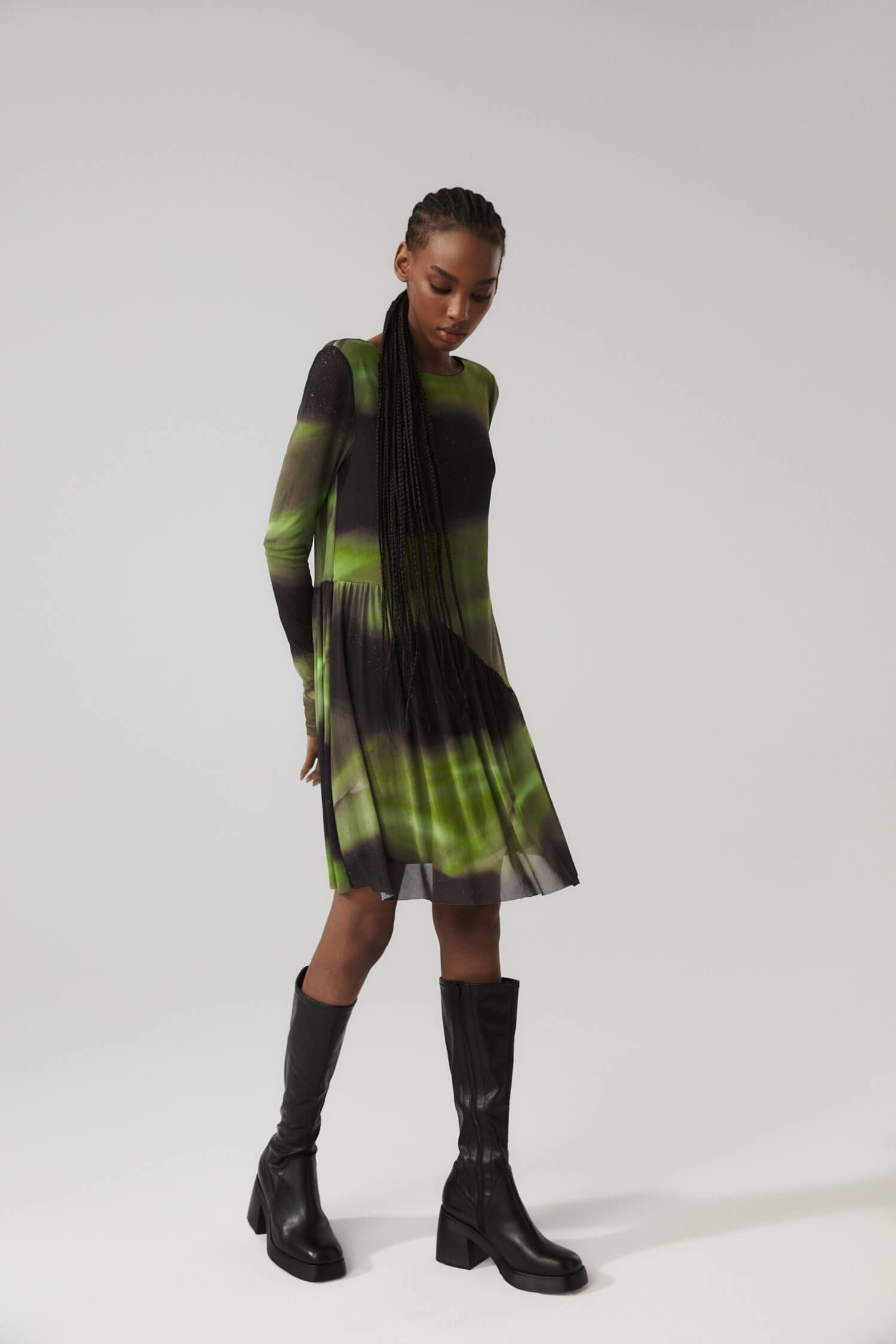 Sukienka z autorskim nadrukiem Solar Obraz 3