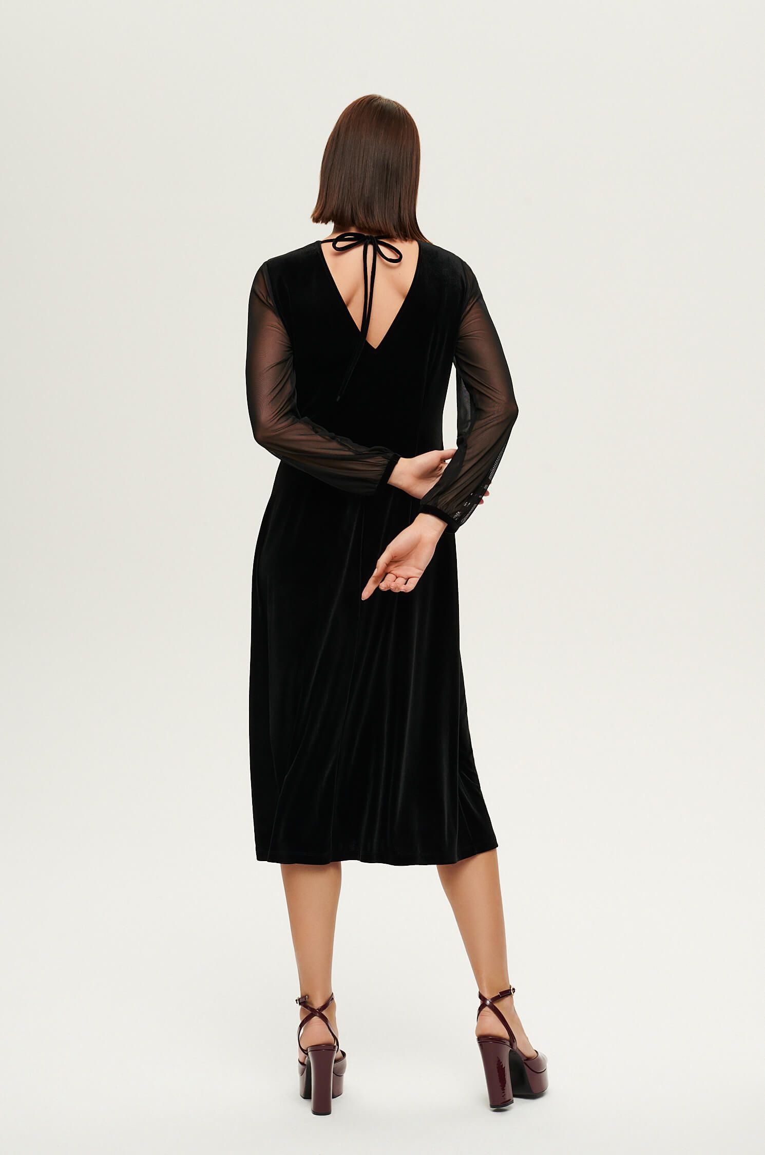 Sukienka z łączonych tkanin Solar Obraz 4