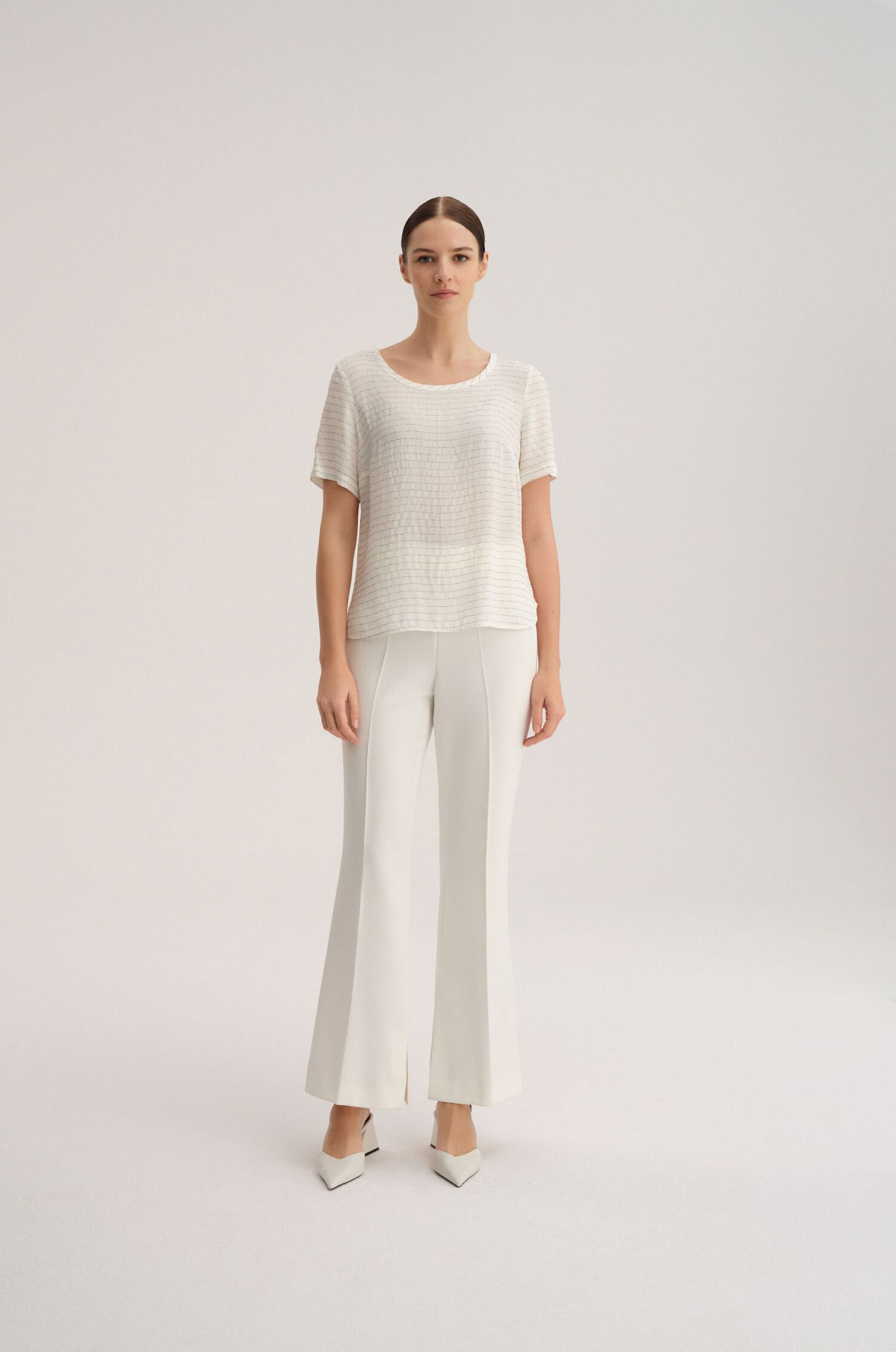 Bluzka w prążek Solar Obraz 1