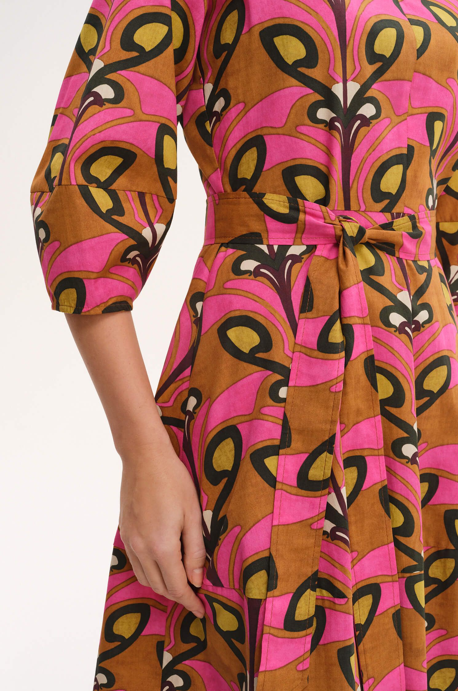 Bawełniana sukienka midi Solar Obraz 3