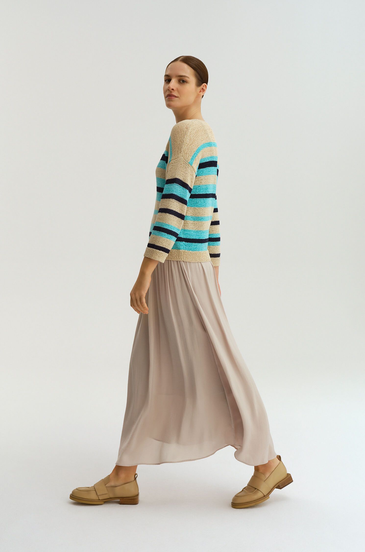 Sweter w pasy Solar Obraz 3