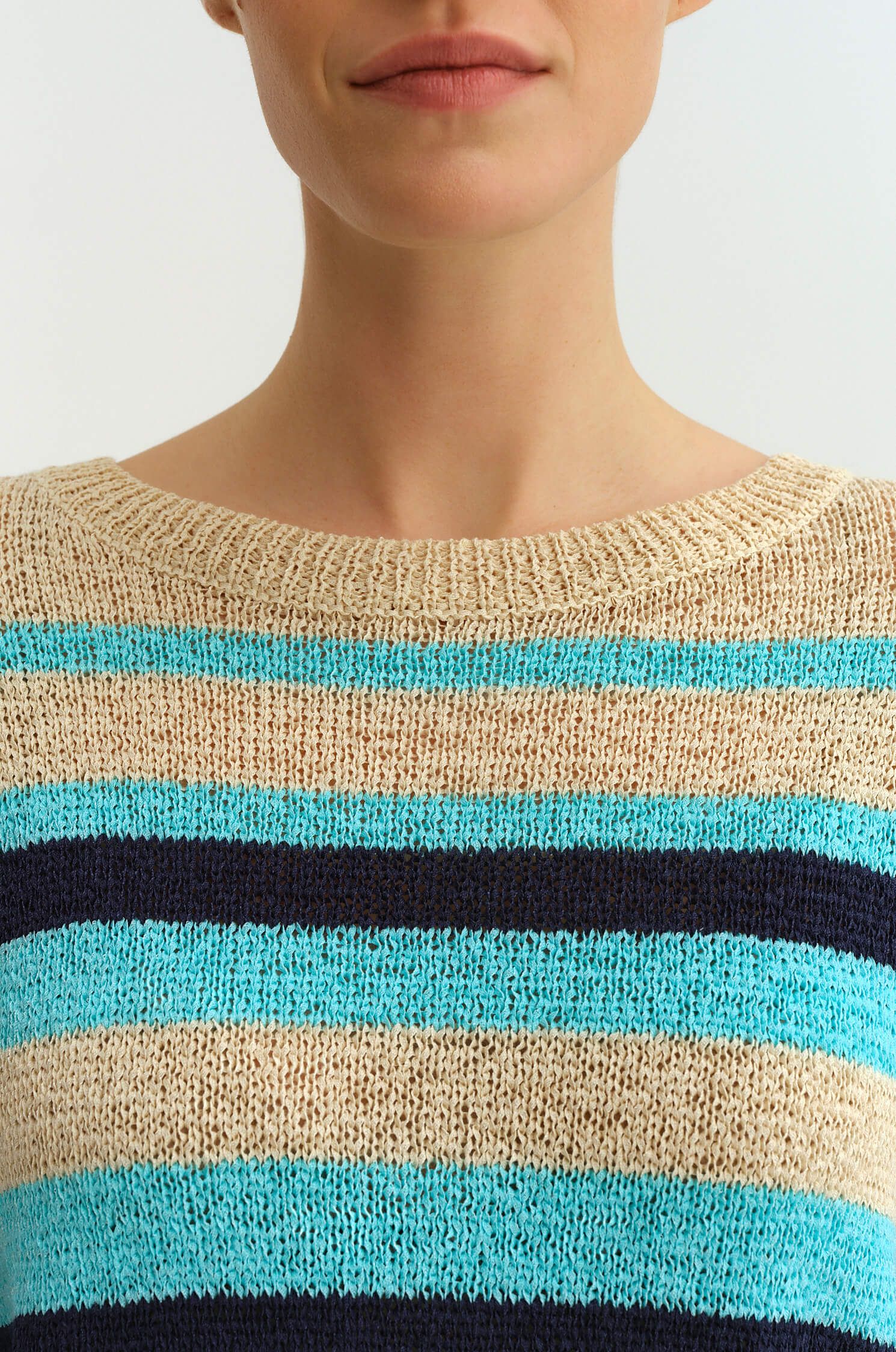 Sweter w pasy Solar Obraz 1