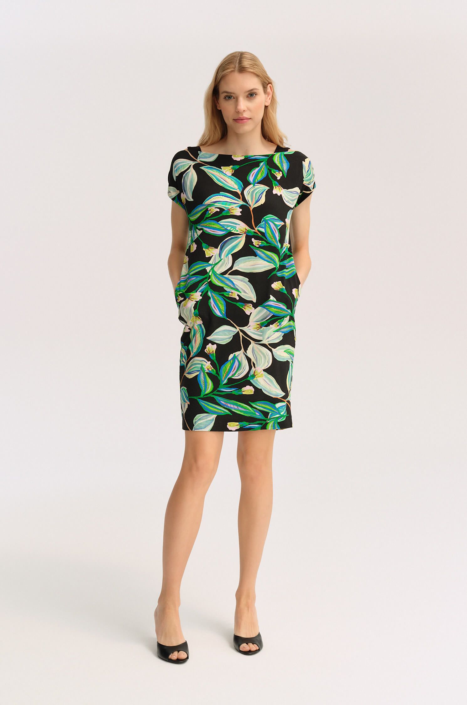 Sukienka z roślinnym printem Solar Obraz 1