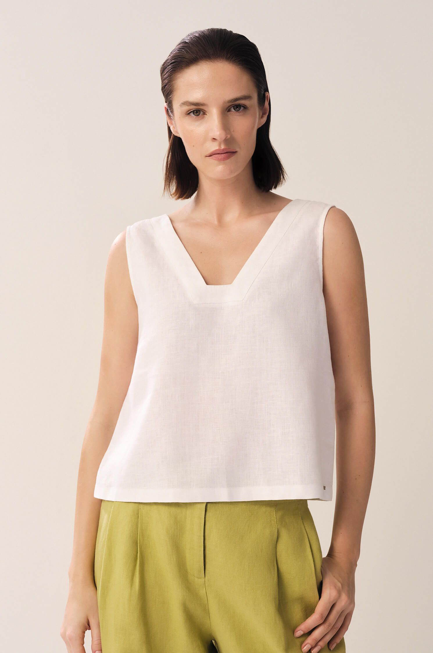 Lniany top Solar Obraz 2