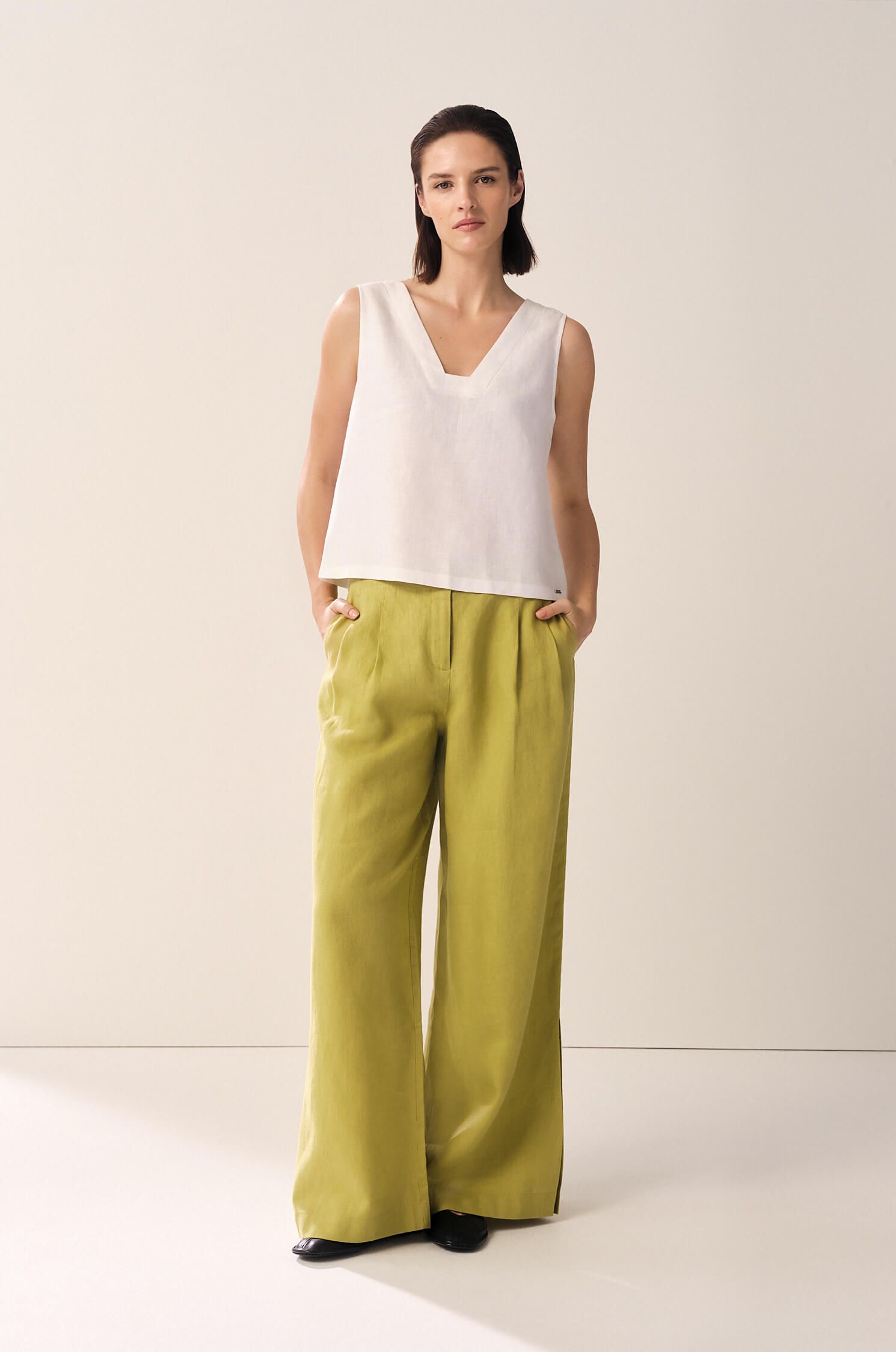 Lniany top Solar Obraz 1