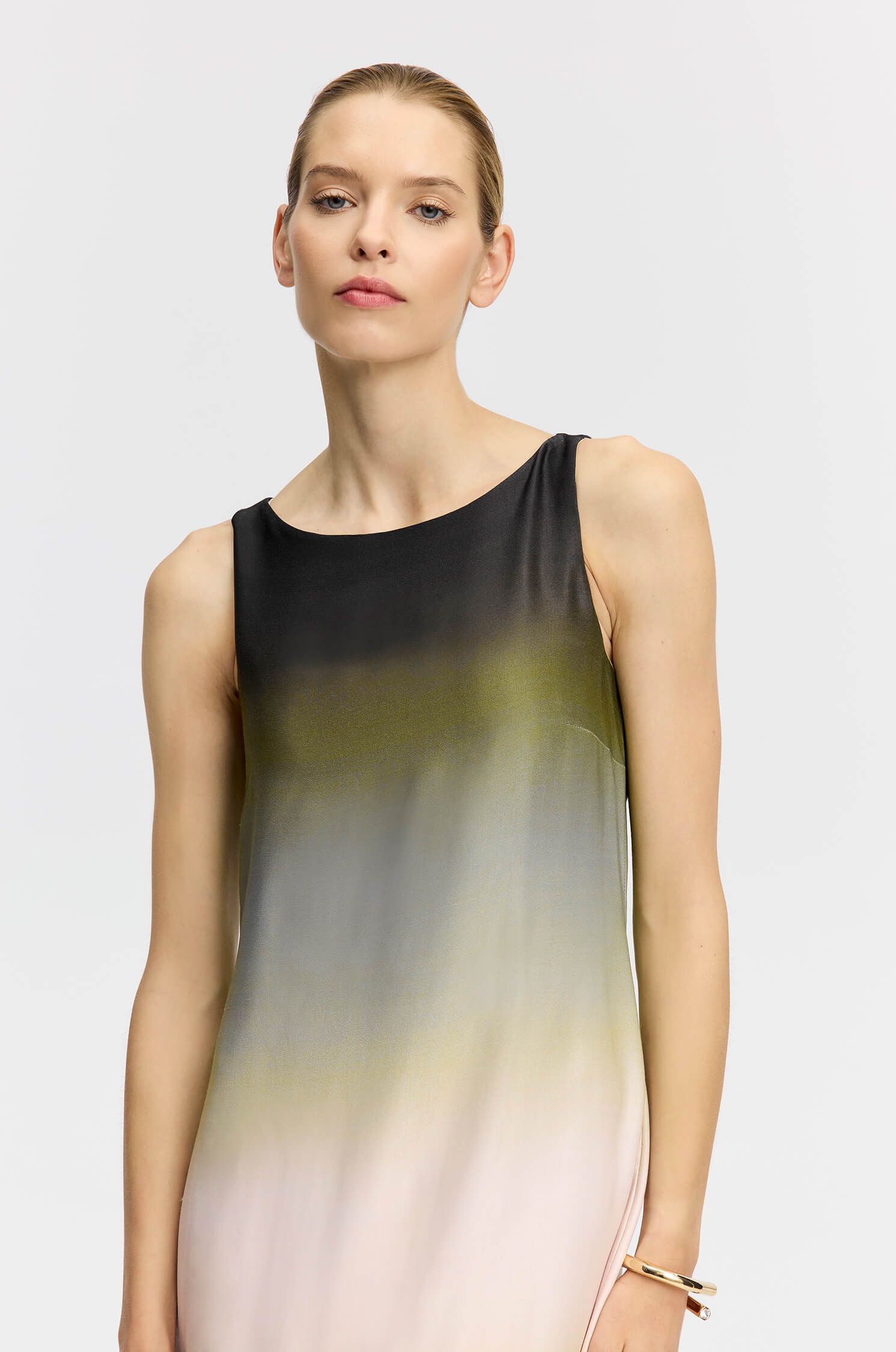 Wiskozowa sukienka z motywem tie dye Solar Obraz 2