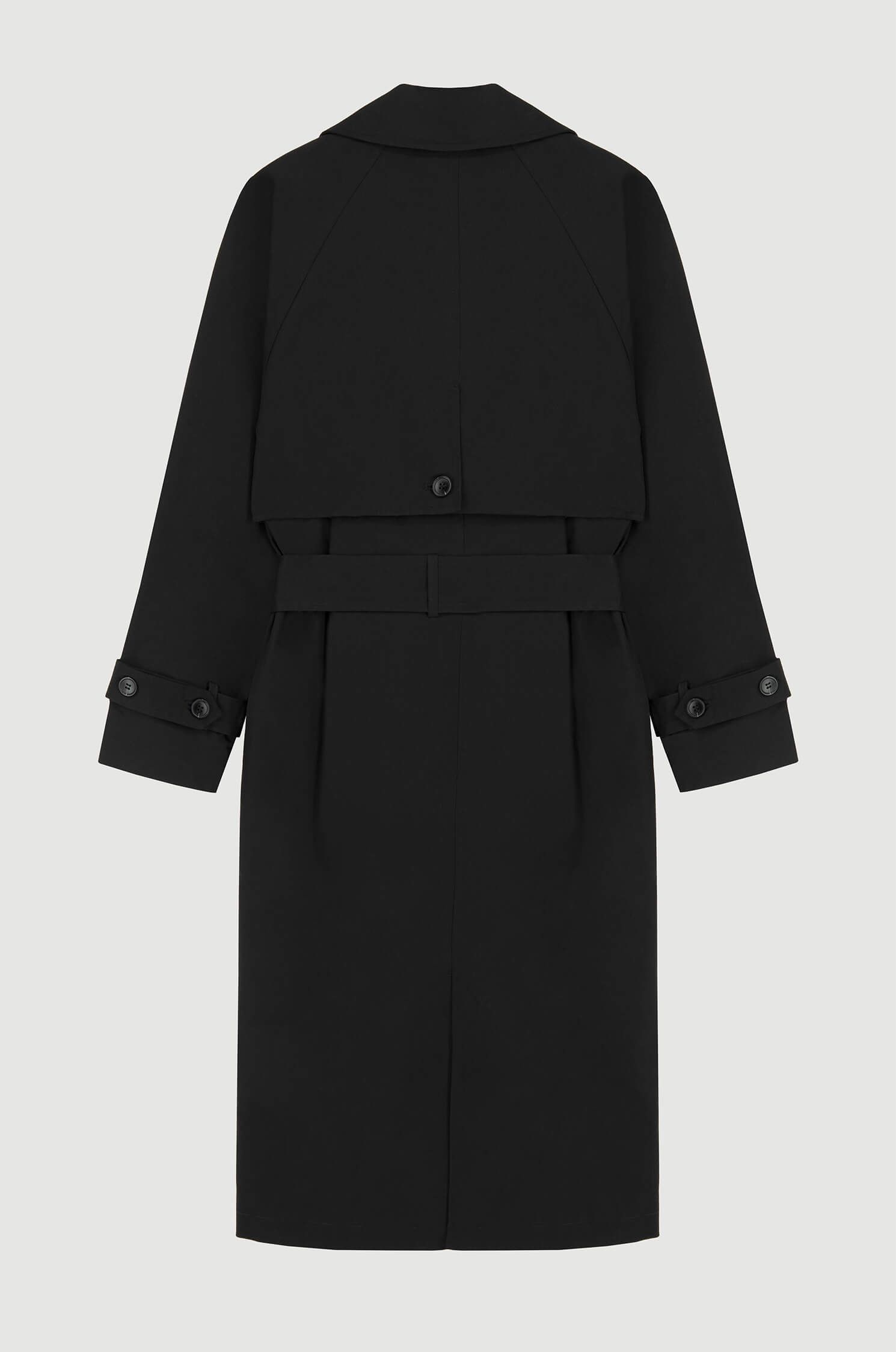 Dwurzędowy wiązany trencz Solar Obraz 5