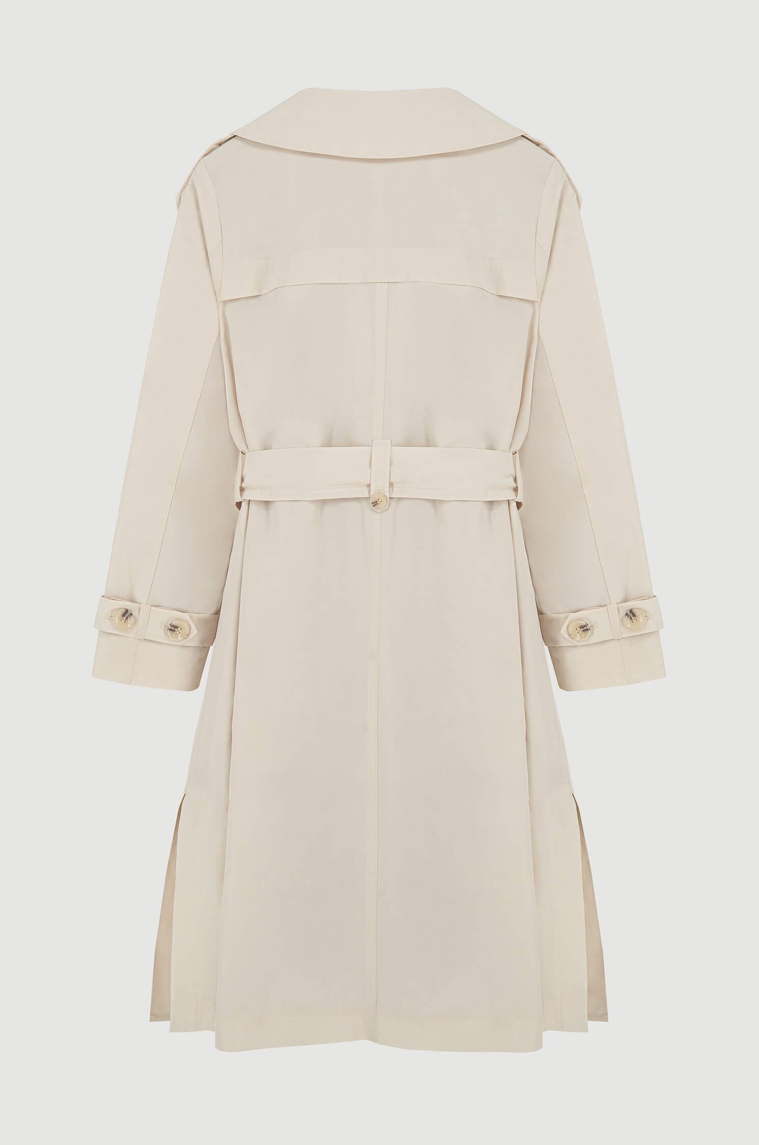 Dwurzędowy trencz z paskiem Solar Obraz 5