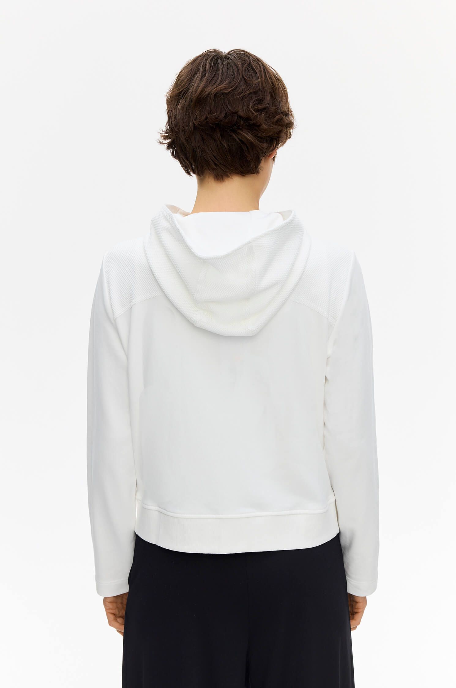 Casualowa bluza ecru Solar Obraz 4