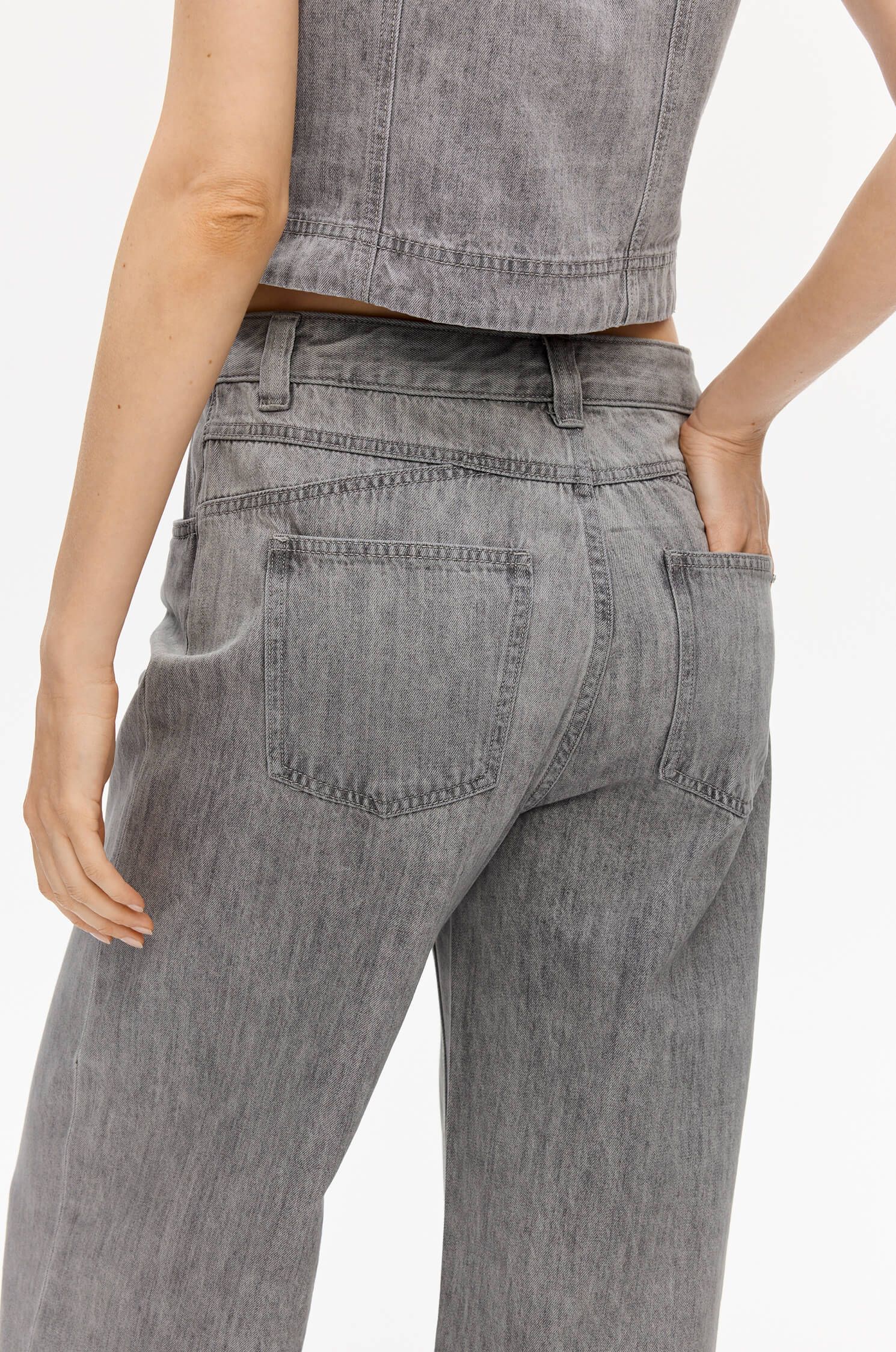 Jeansy typu wide leg Solar Obraz 5