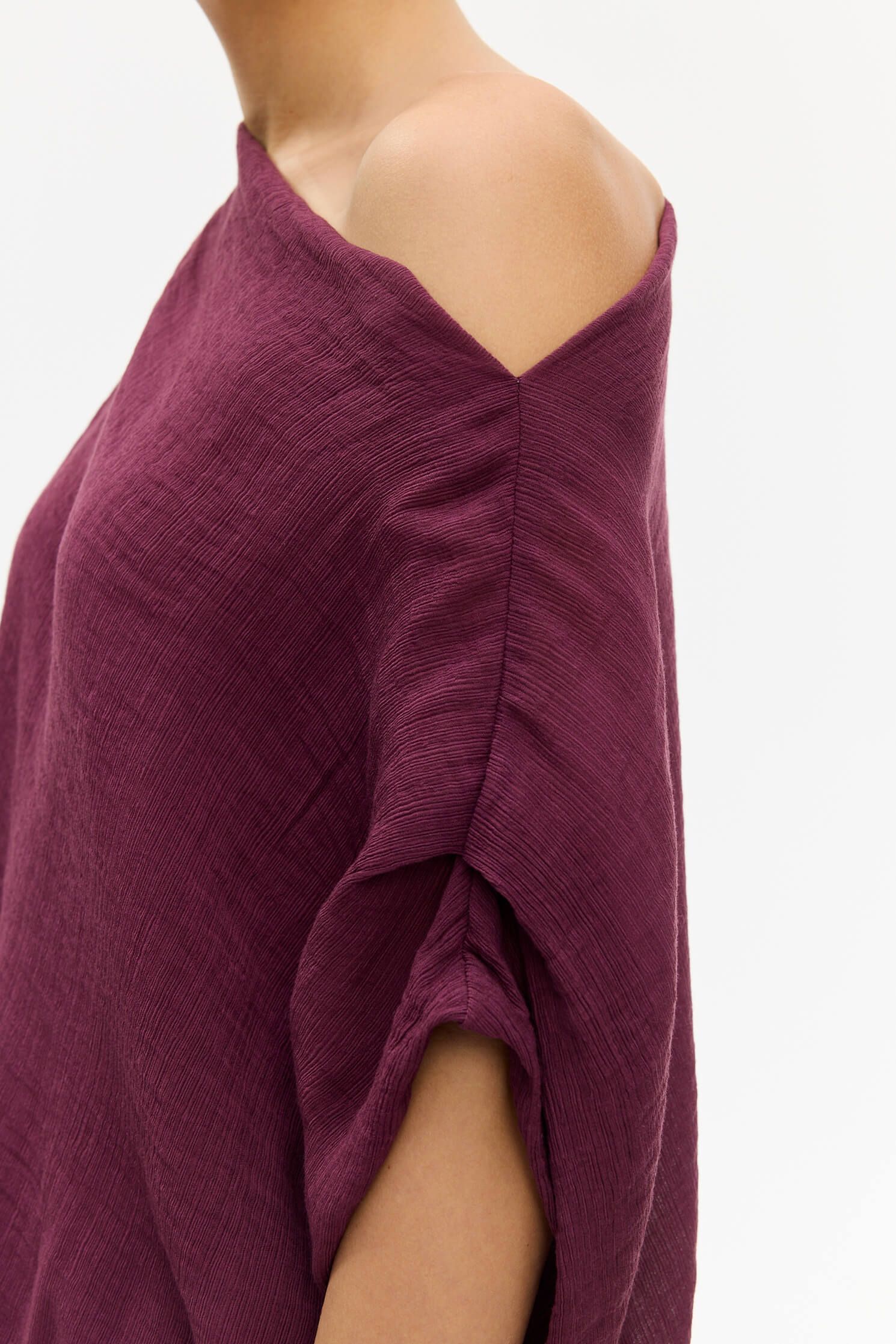 Top w kolorze marsala Solar Obraz 3