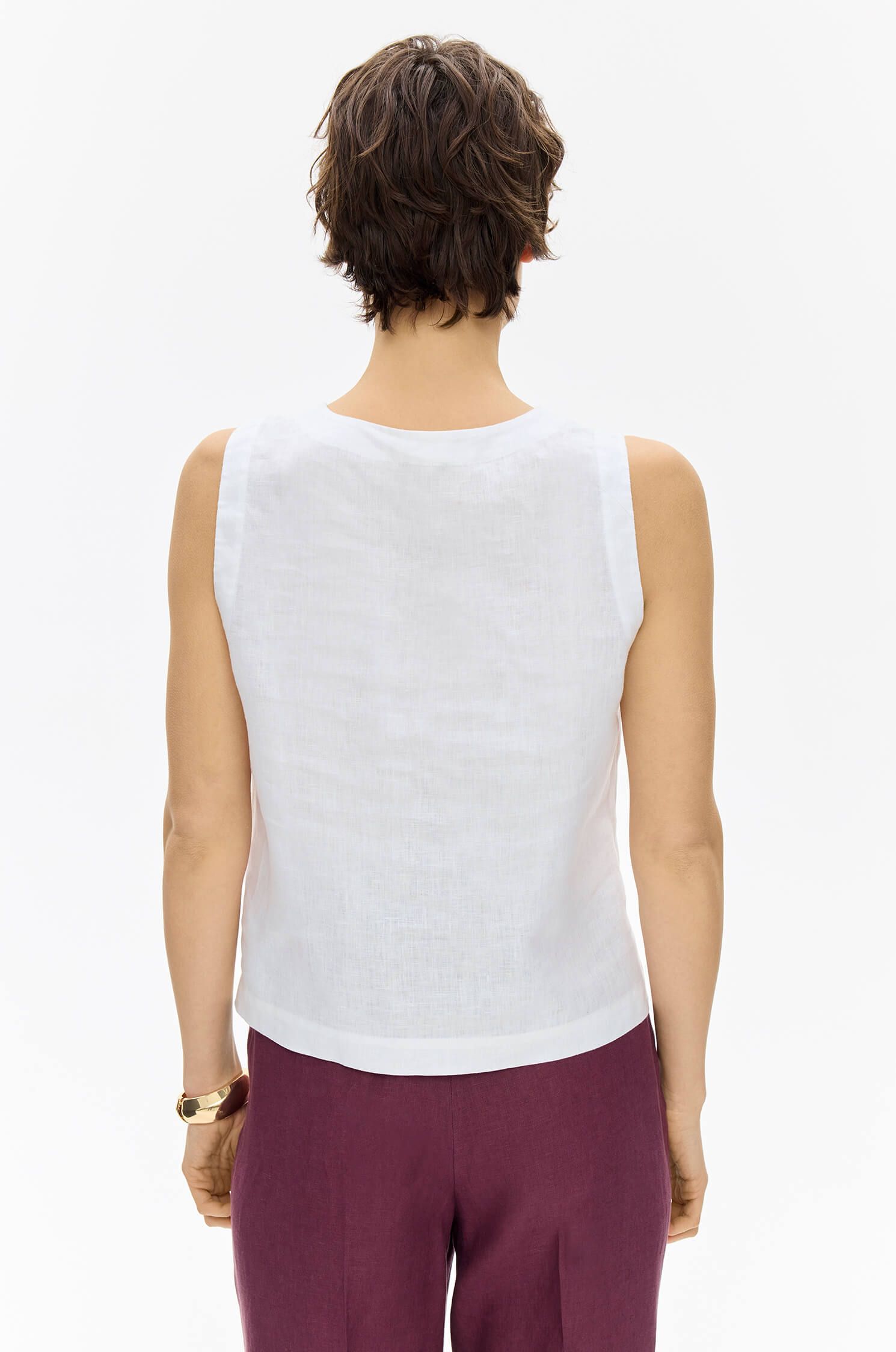 Lniany top Solar Obraz 4