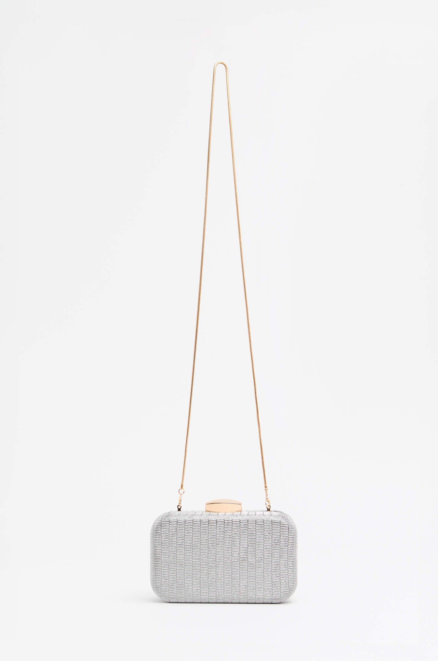 Srebrna torebka na złotym łańcuszku Solar Obraz 1