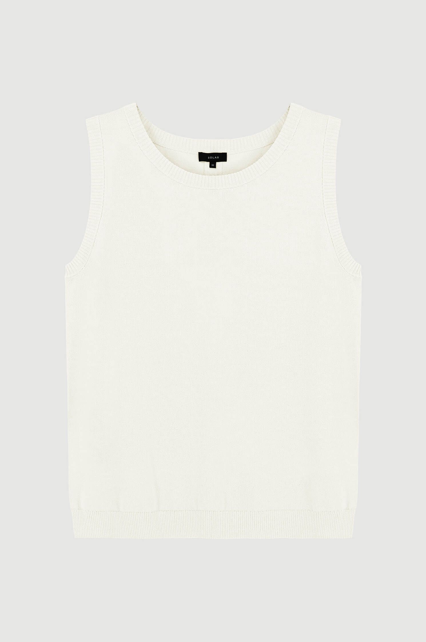 Dzianinowy top z ozdobnym ściegiem Solar Obraz 4