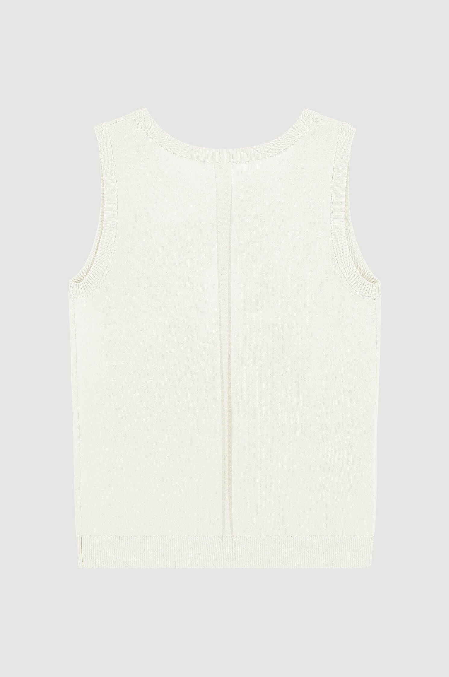 Dzianinowy top z ozdobnym ściegiem Solar Obraz 5