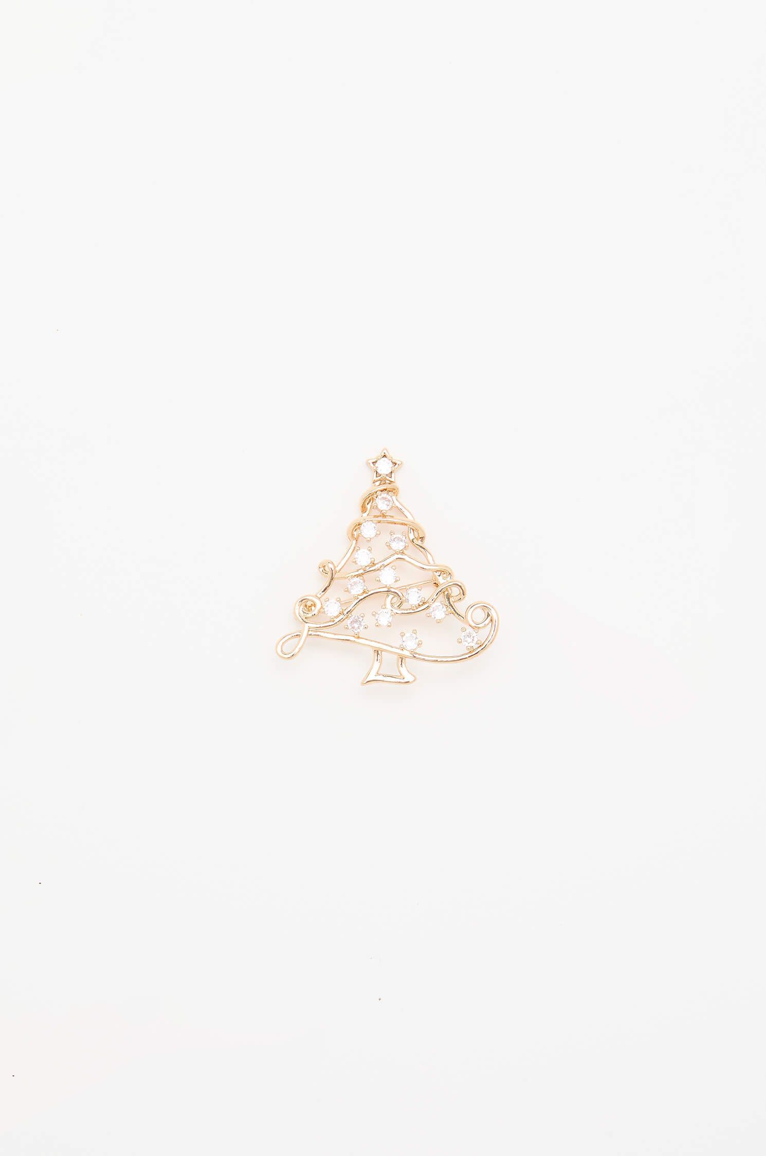 Świąteczna broszka w kształcie choinki Solar Obraz 1