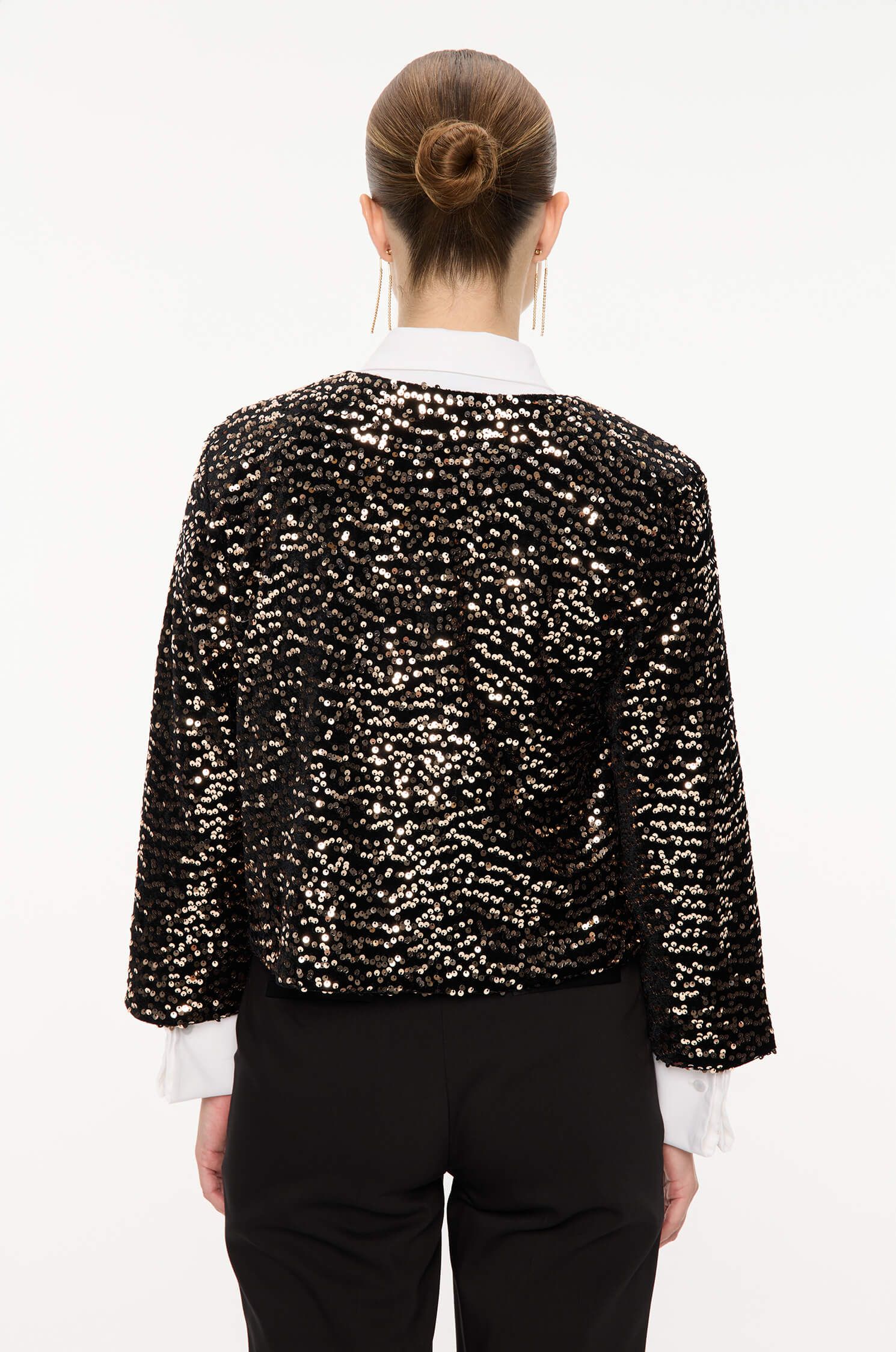 Cekinowy żakiet Solar Obraz 4