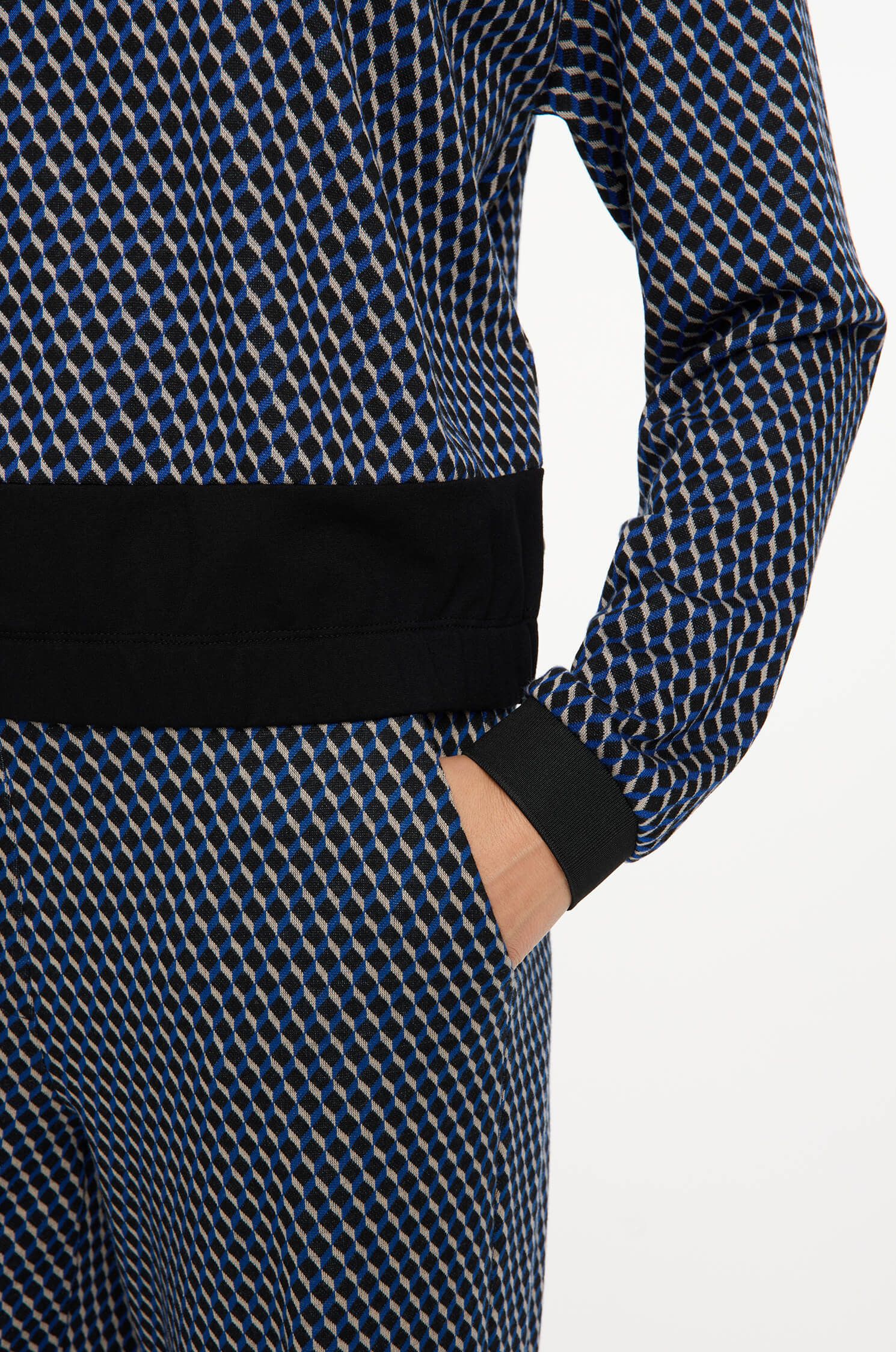 Bluza w drobną kratę Solar Obraz 5