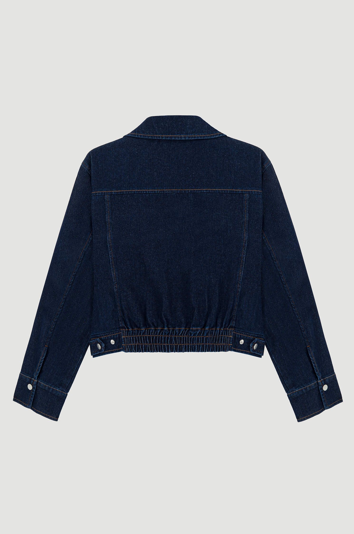 Kurtka z ciemnego jeansu Solar Obraz 4