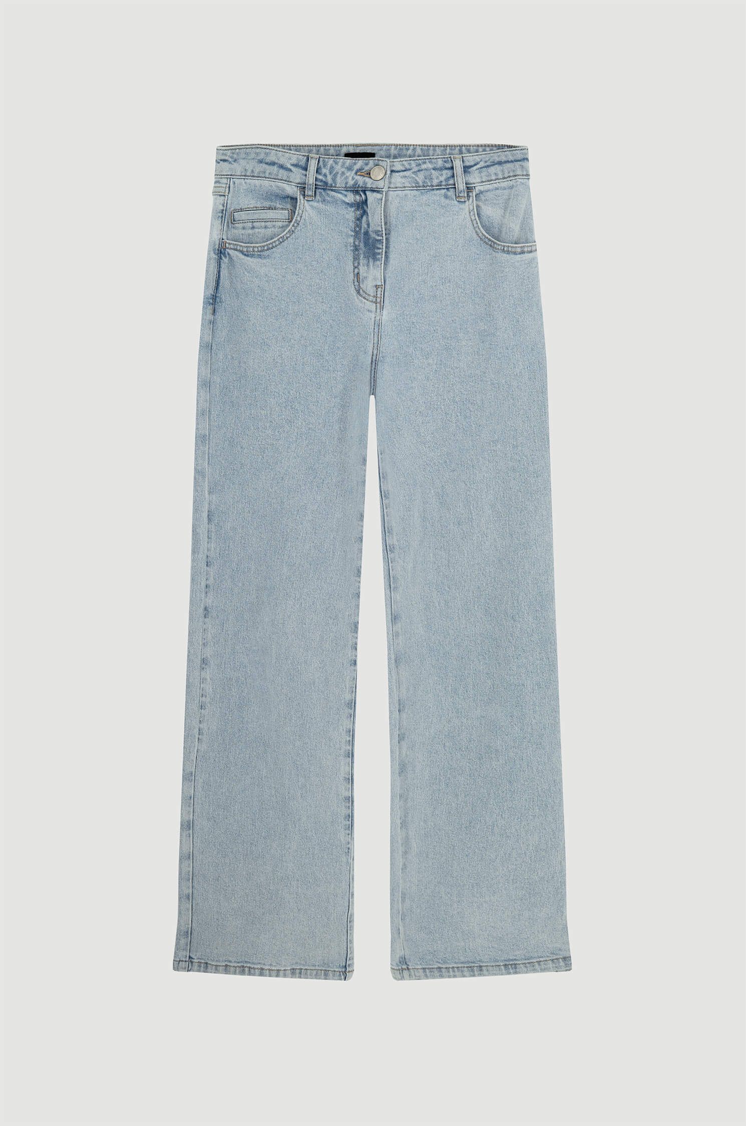 Klasyczne jeansy z prostą nogawką Solar Obraz 4