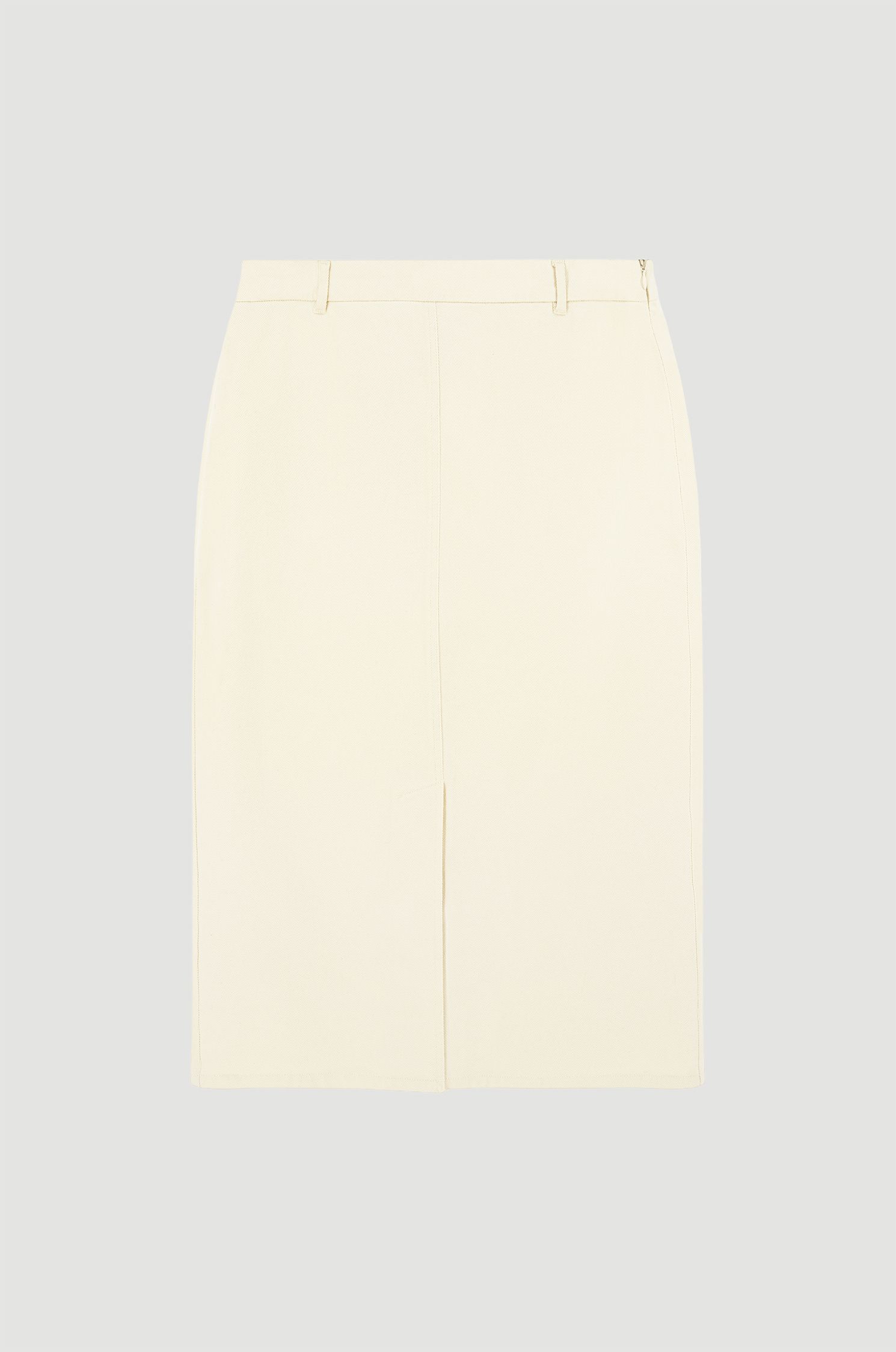 Spódnica z jeansu ecru Solar Obraz 4