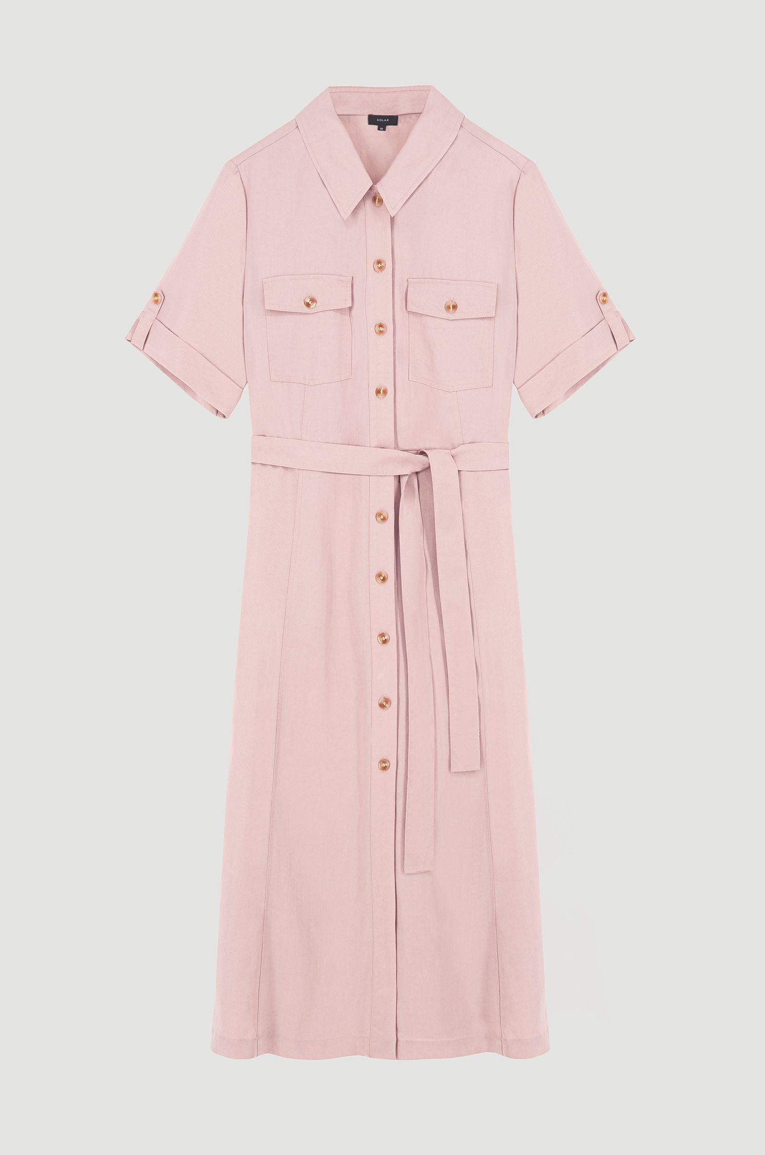 Sukienka koszulowa z krótkim rękawem Solar Obraz 4