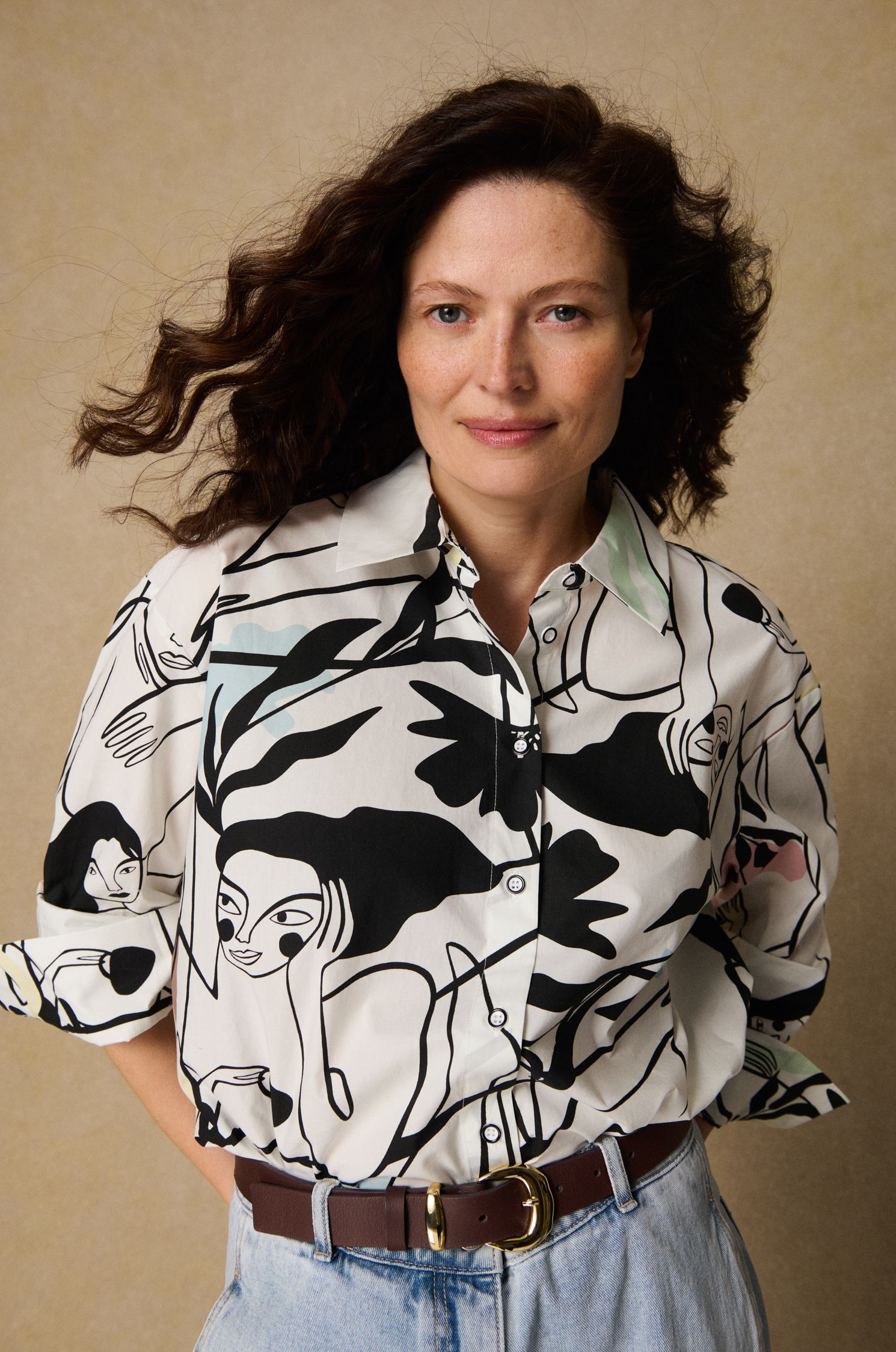 Koszula z autorskim printem wenus Solar Obraz 1