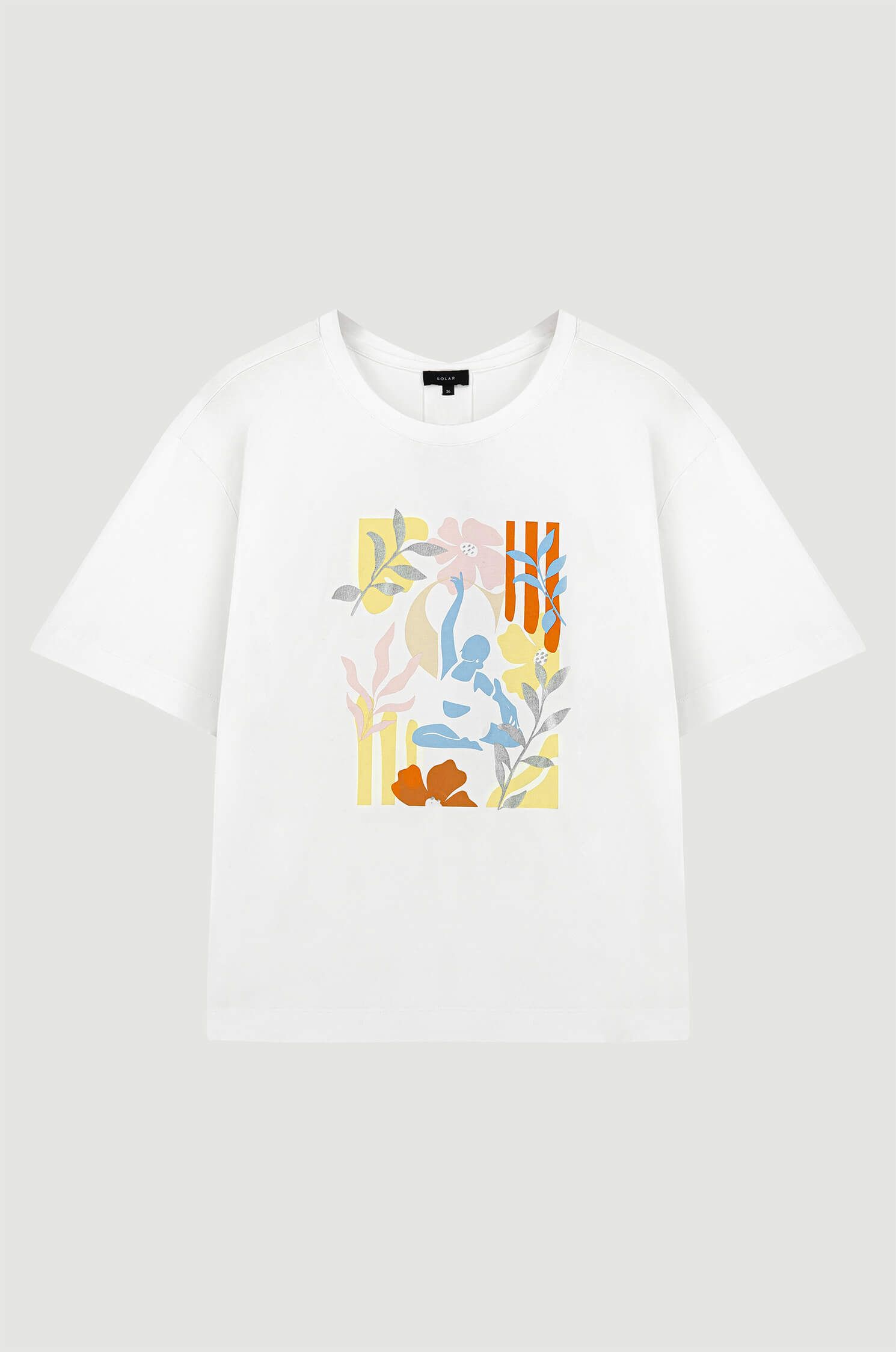 Bawełniana bluzka z kolorowym printem Solar Obraz 4