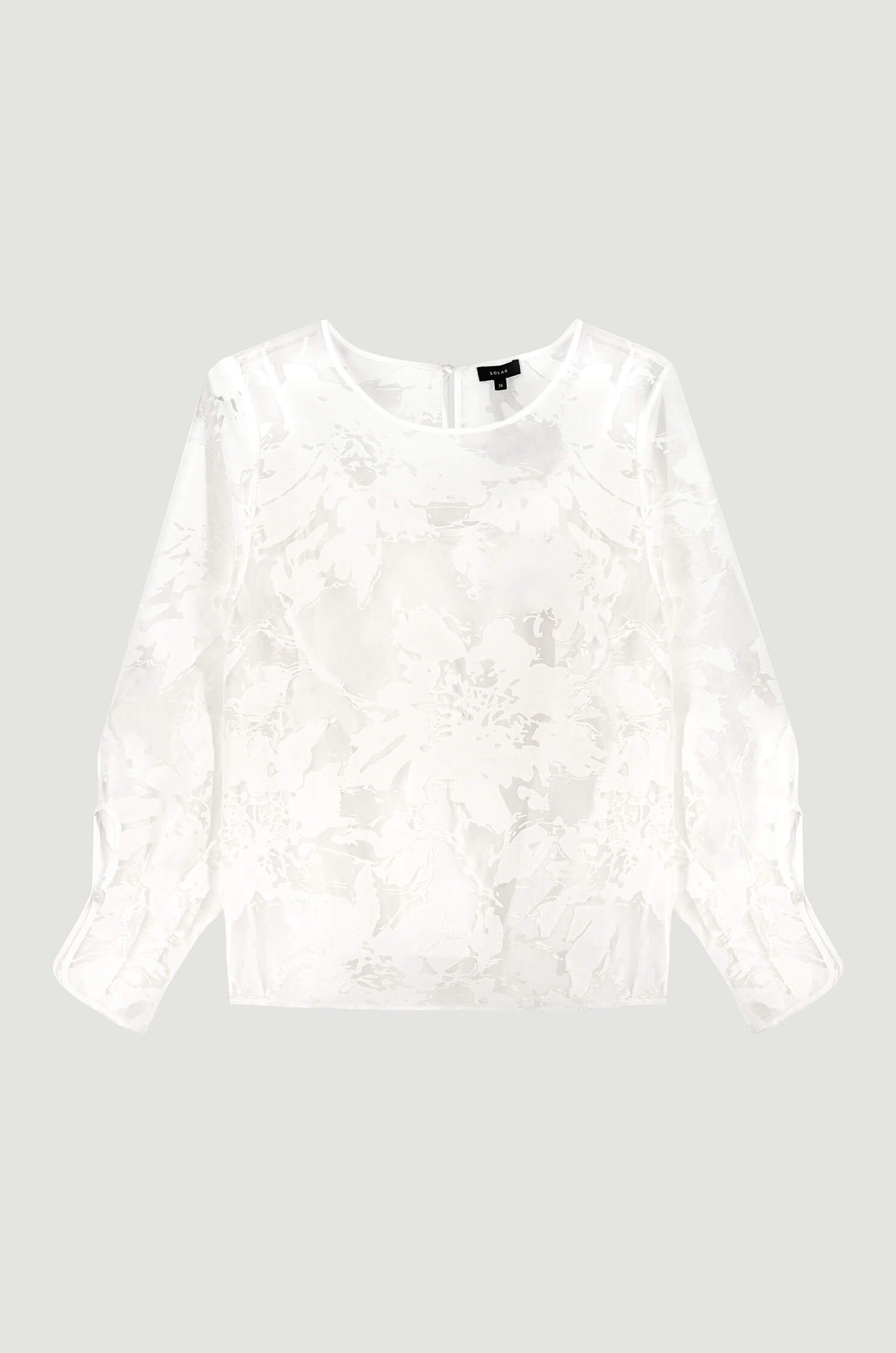 Ażurowa bluzka z wiskozą Solar Obraz 4