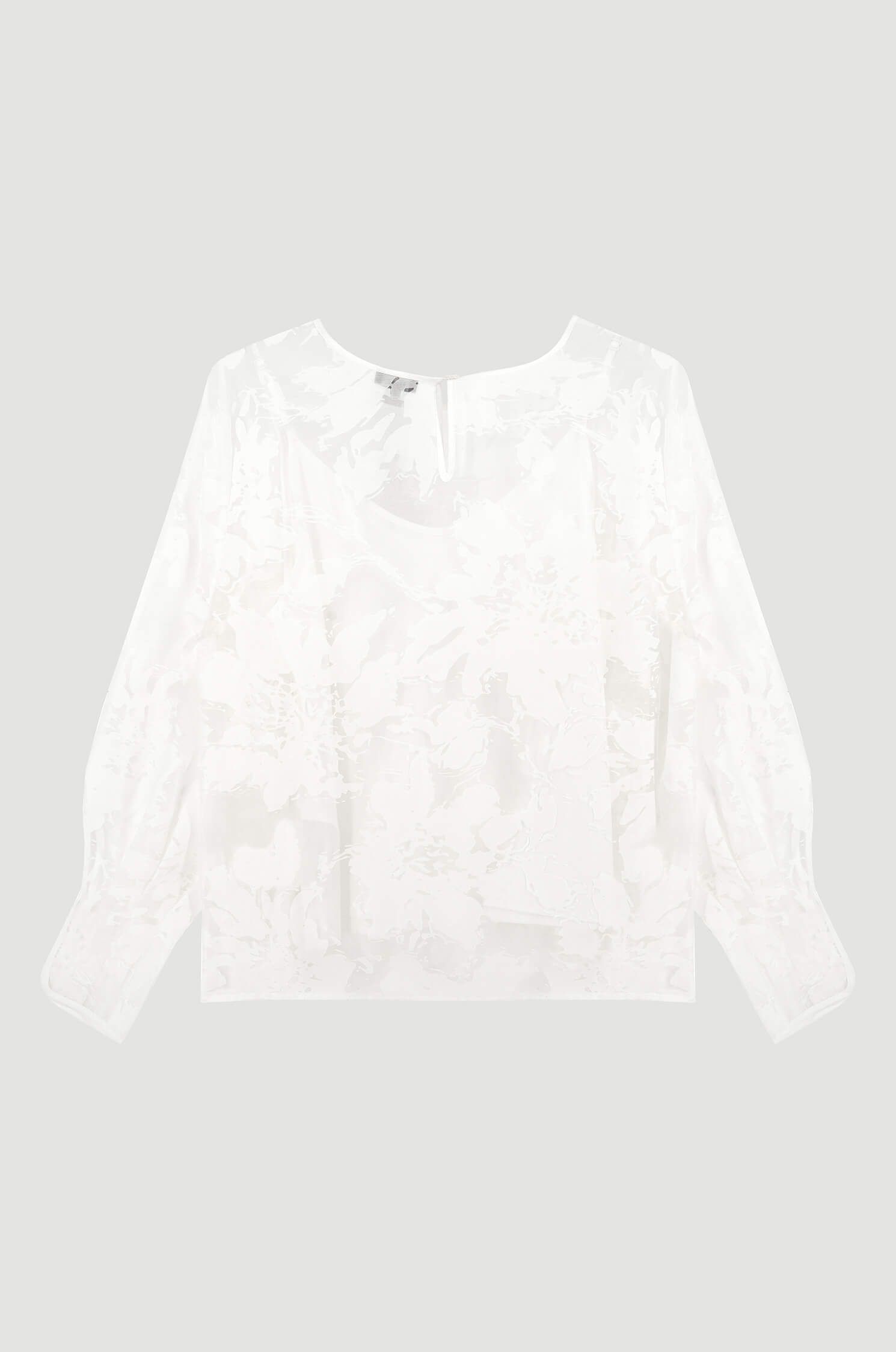 Ażurowa bluzka z wiskozą Solar Obraz 5