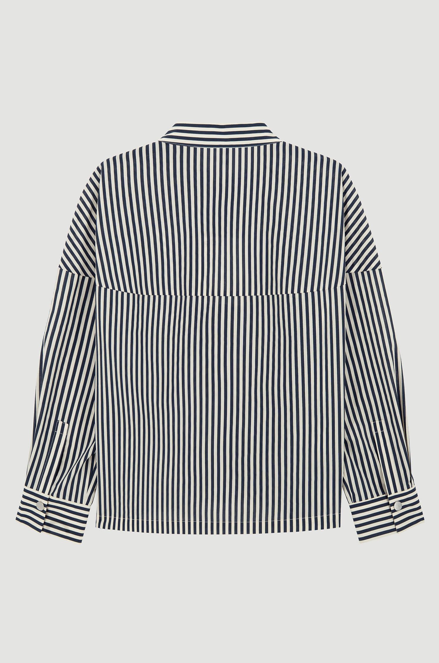 Bawełniana koszula w paski Solar Obraz 5