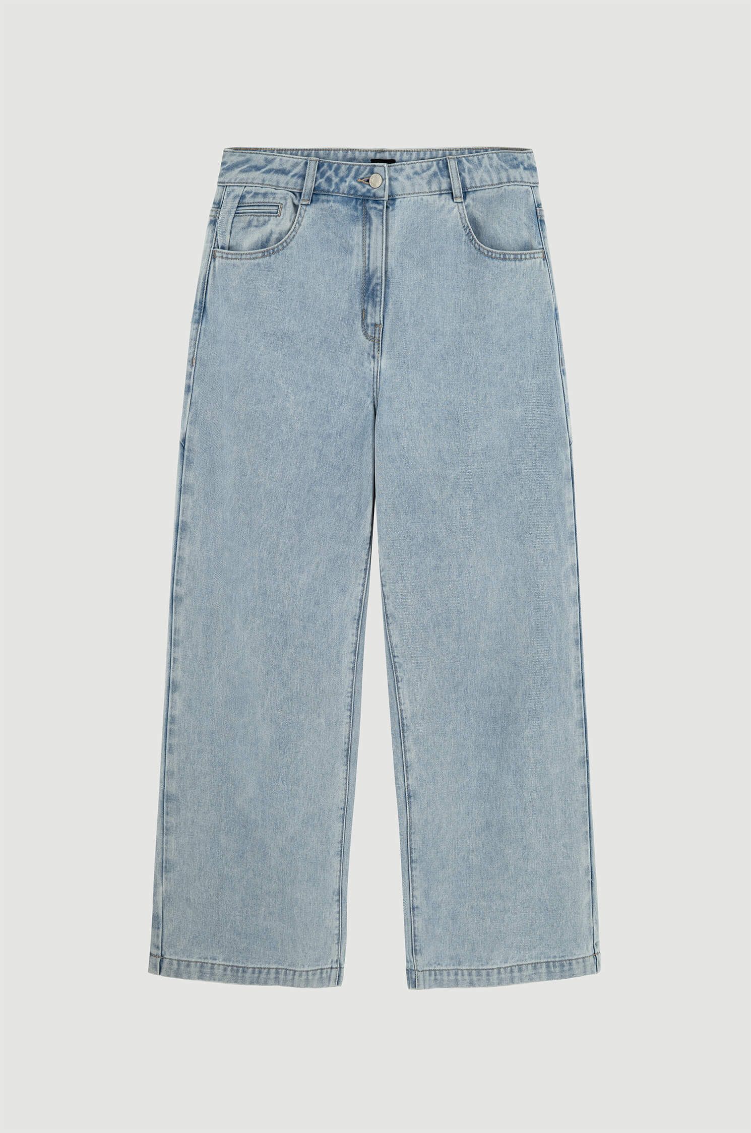 Spodnie z jasnego jeansu Solar Obraz 4