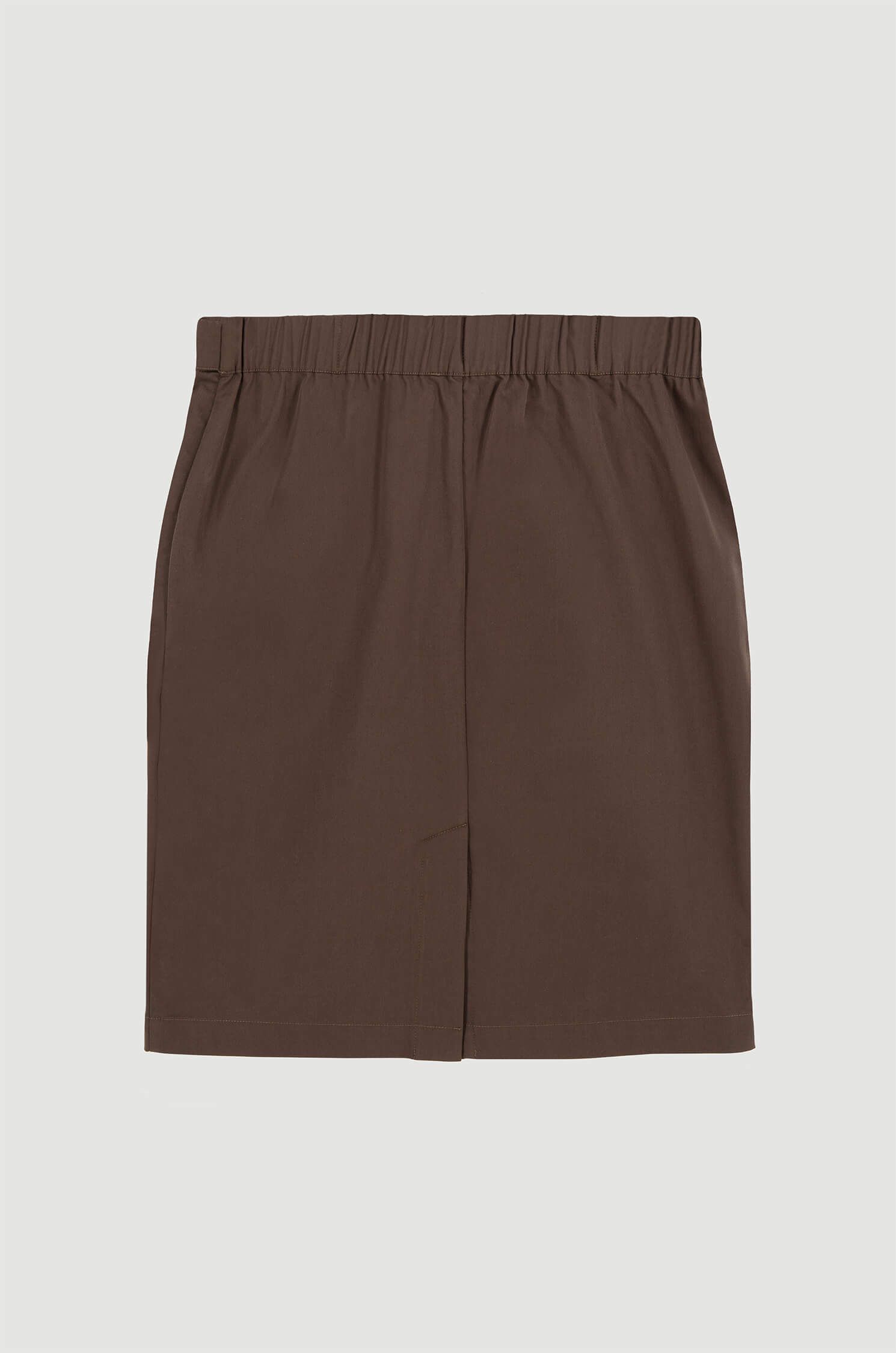 Brązowa spódnica z kieszeniami Solar Obraz 5