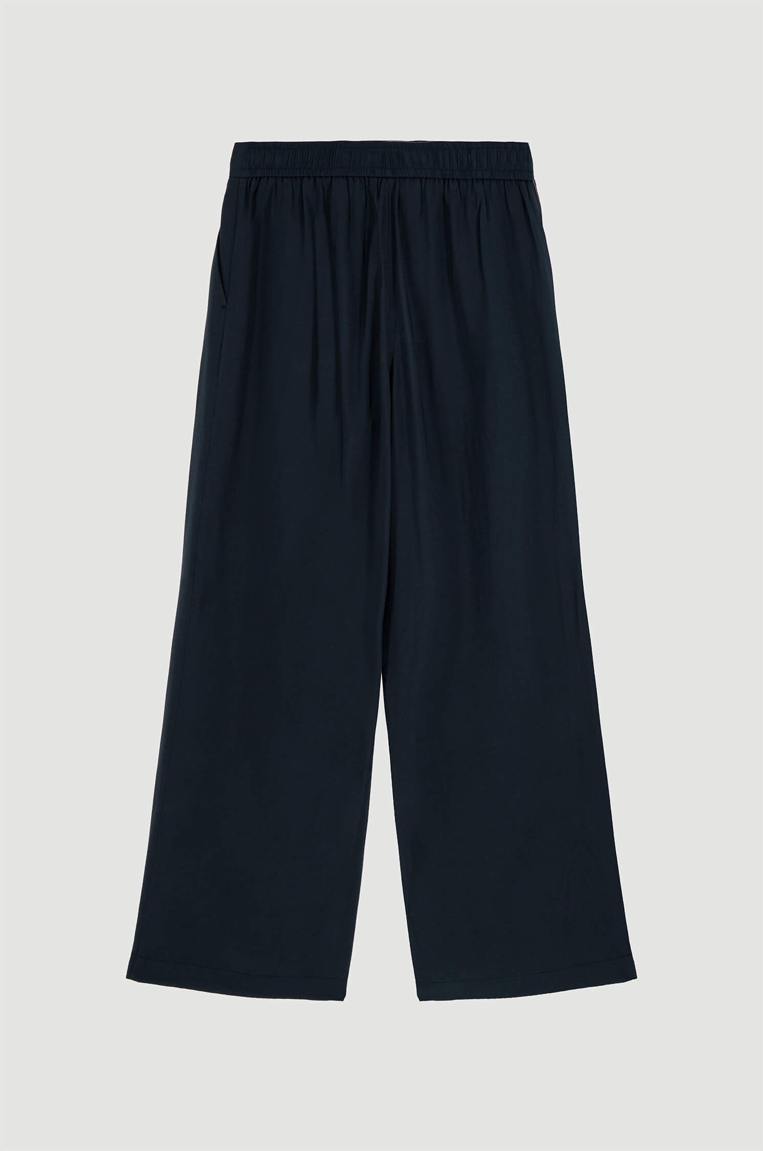 Spodnie wide leg z wiskozą Solar Obraz 5