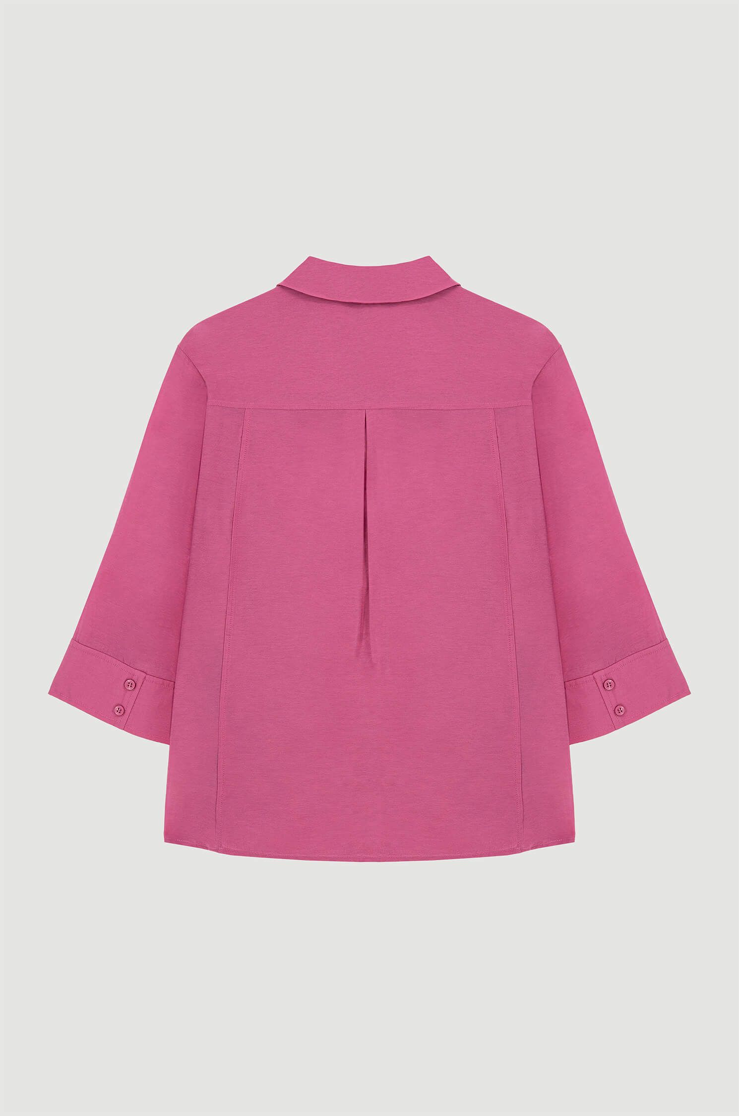 Koszula z wiskozą i rękawem 3/4 Solar Obraz 5