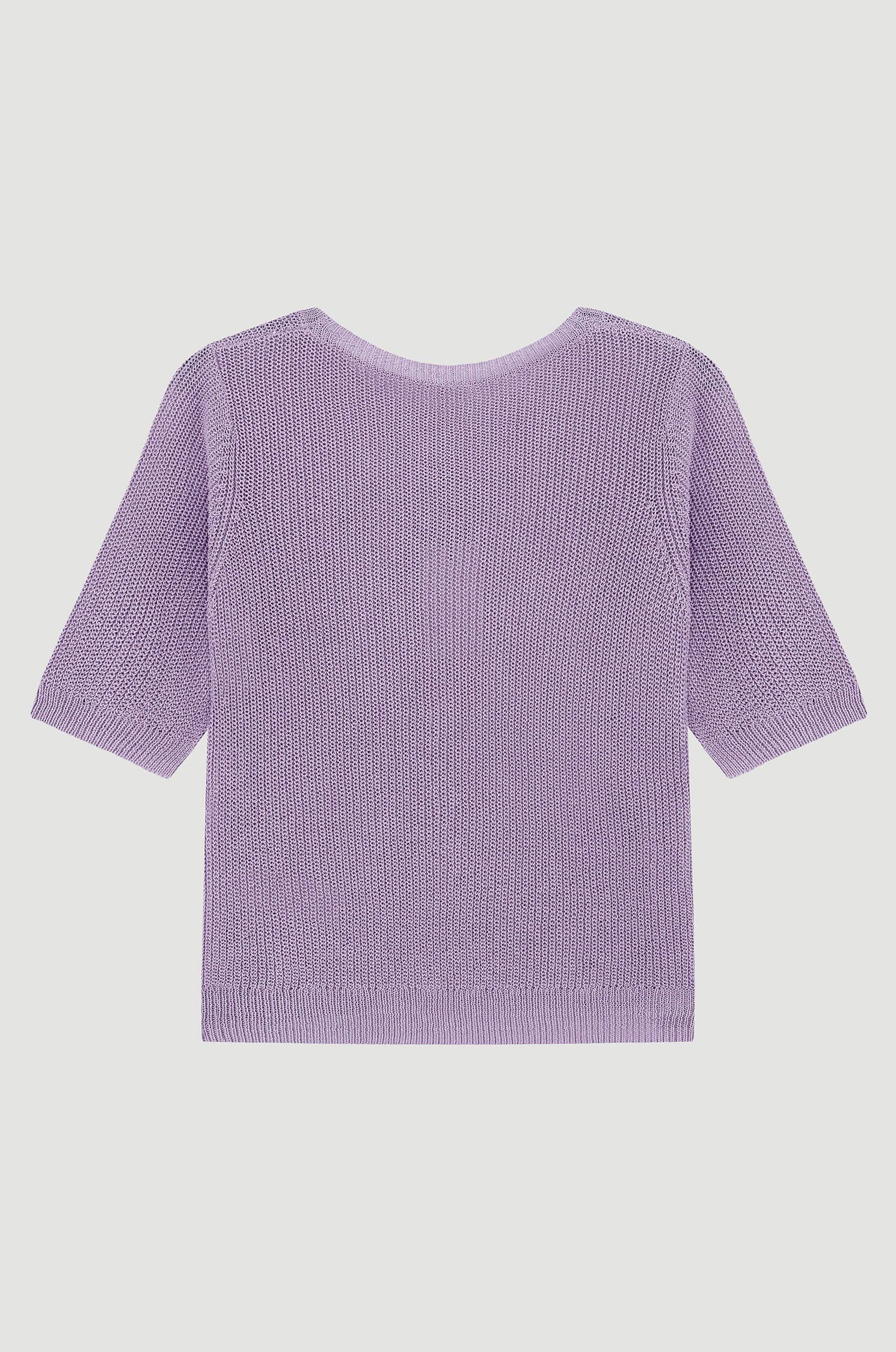 Dzianinowa bluzka z wiskozą Solar Obraz 6