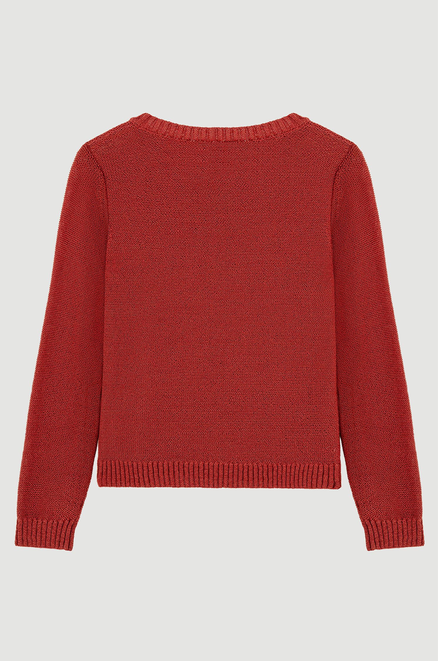 Dzianinowy sweter z dodatkiem bawełny Solar Obraz 5