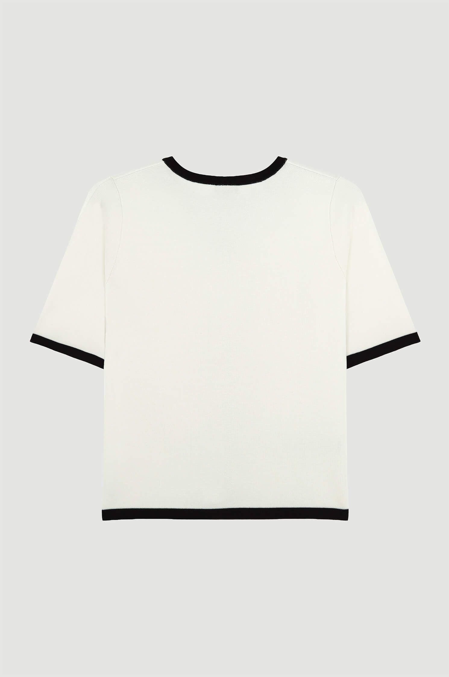 Bluzka z kontrastowymi wykończeniami Solar Obraz 5