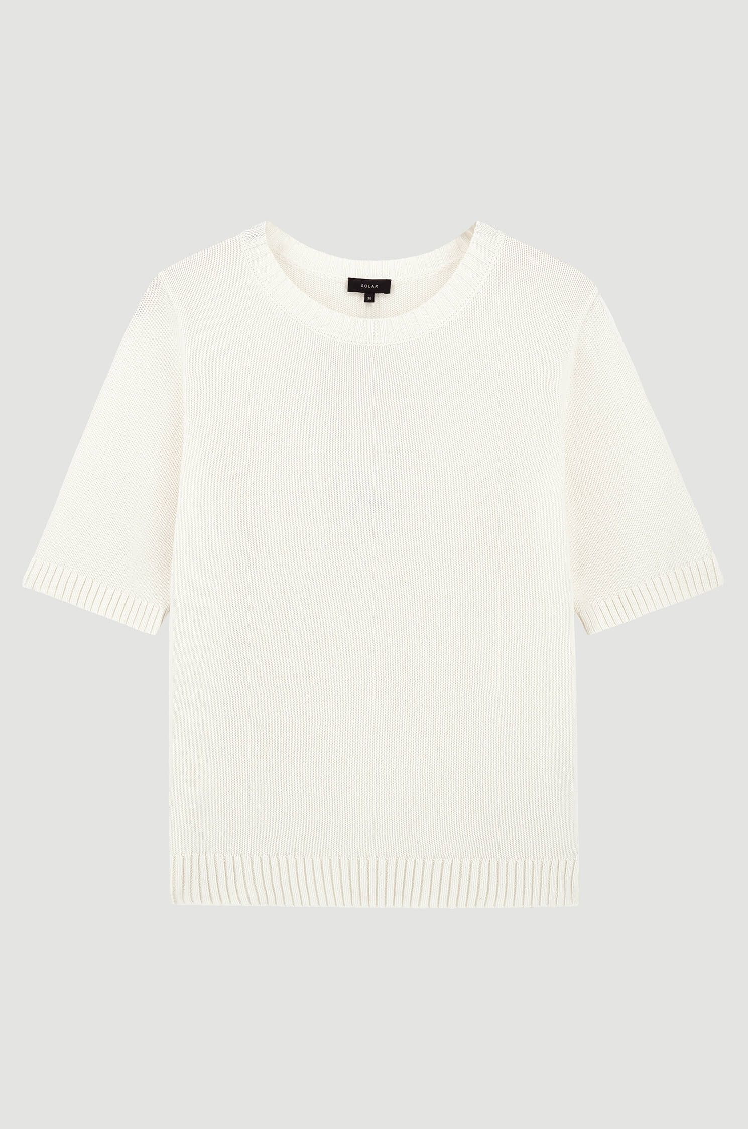 Bawełniana bluzka z dzianiny Solar Obraz 4