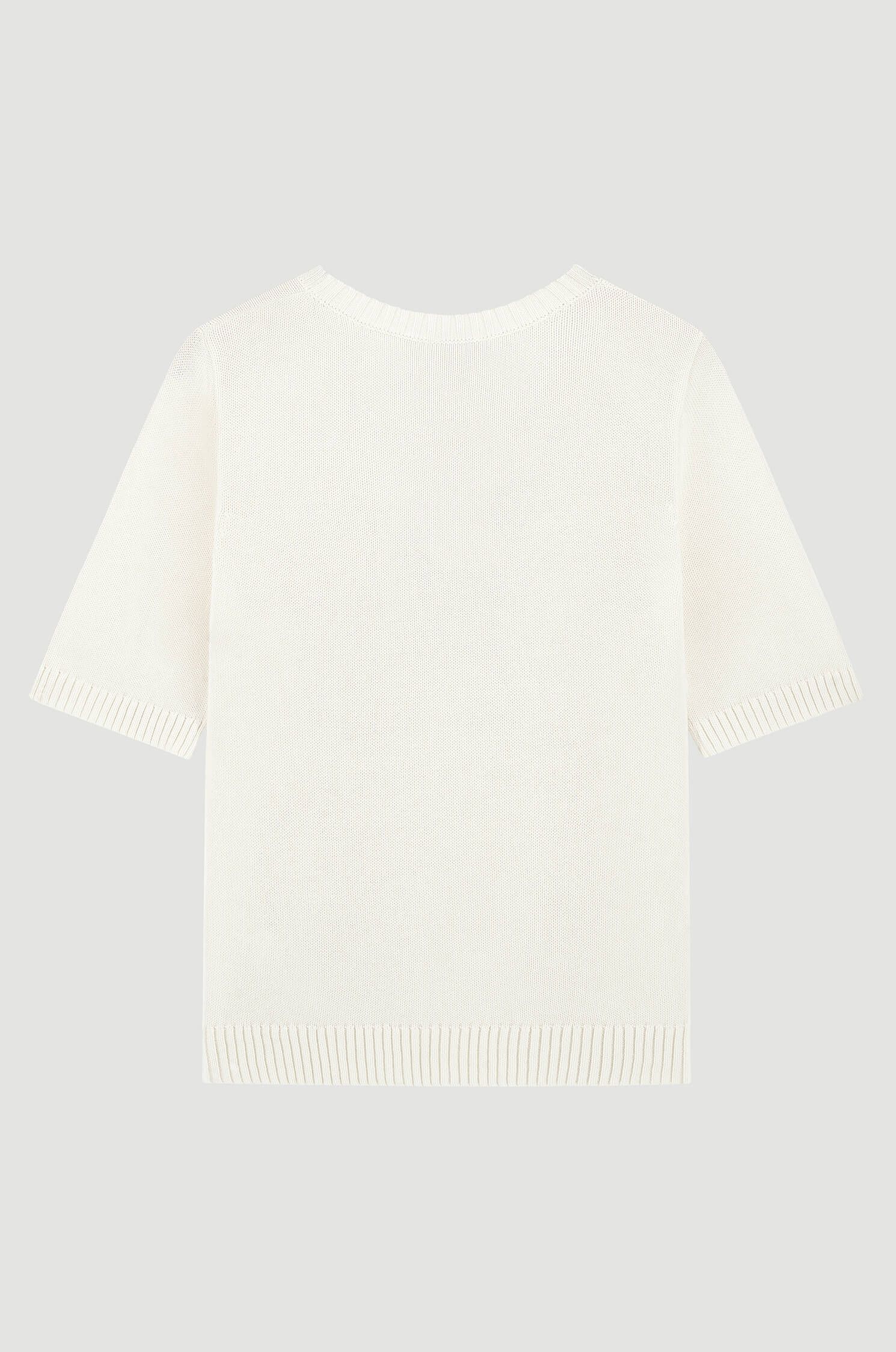 Bawełniana bluzka z dzianiny Solar Obraz 5