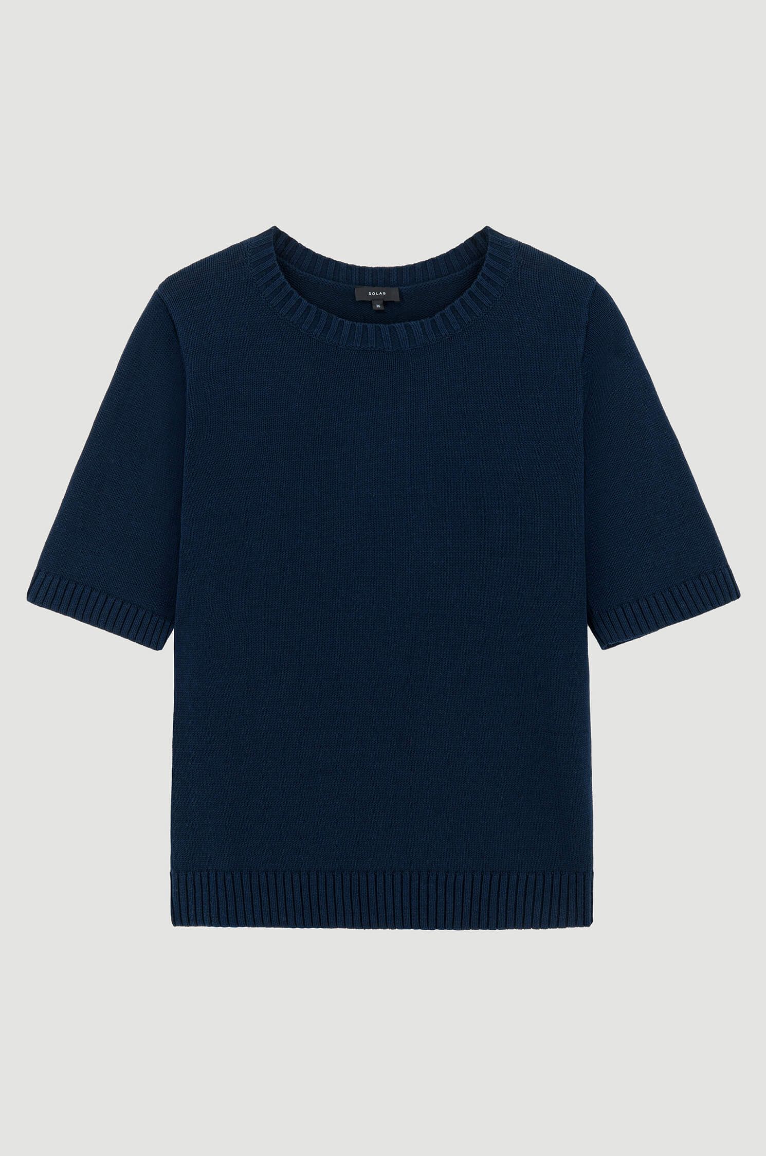 Bawełniana bluzka z dzianiny Solar Obraz 5