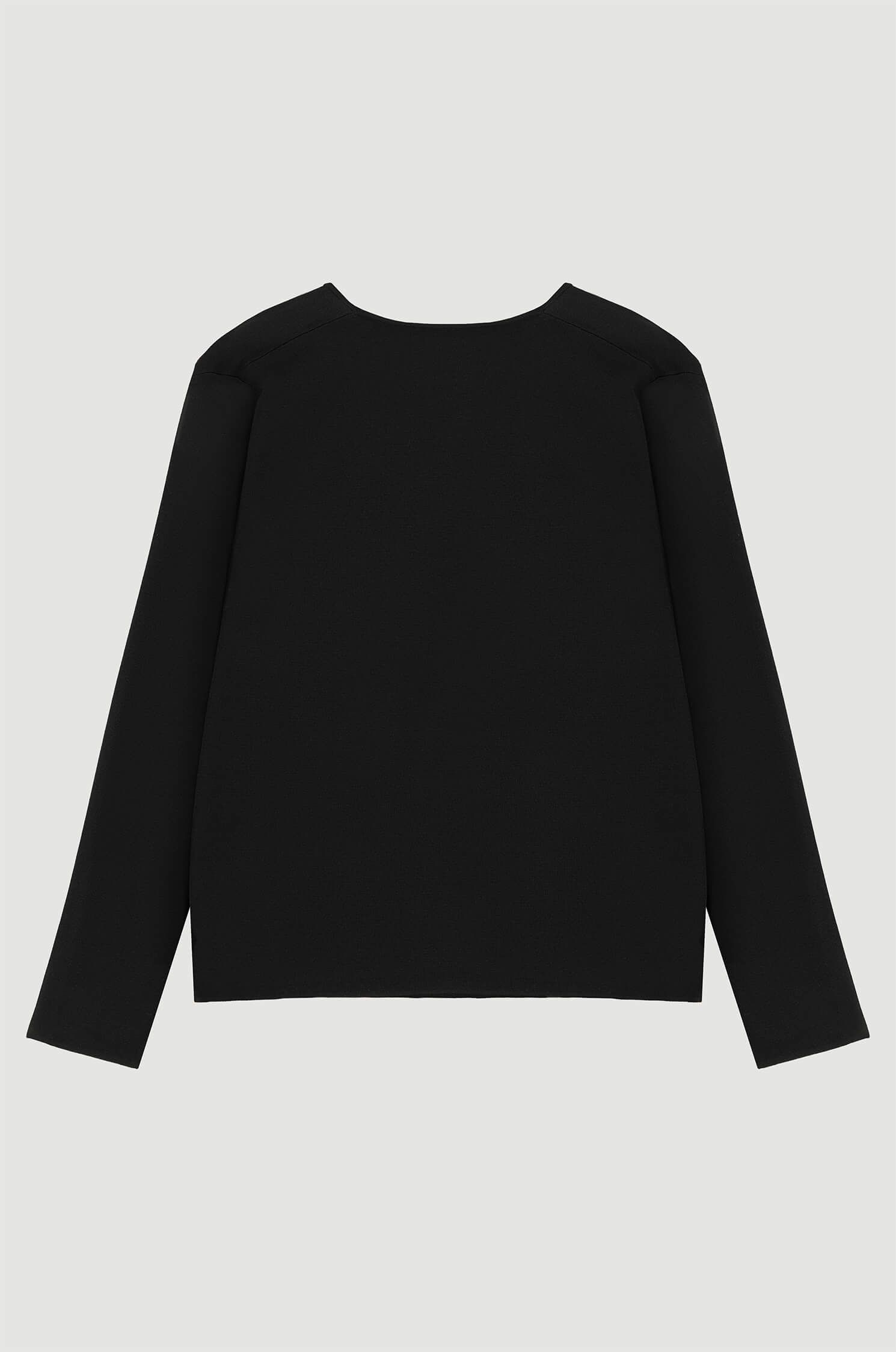 Dzianinowy kardigan z ozdobnym guzikiem Solar Obraz 5