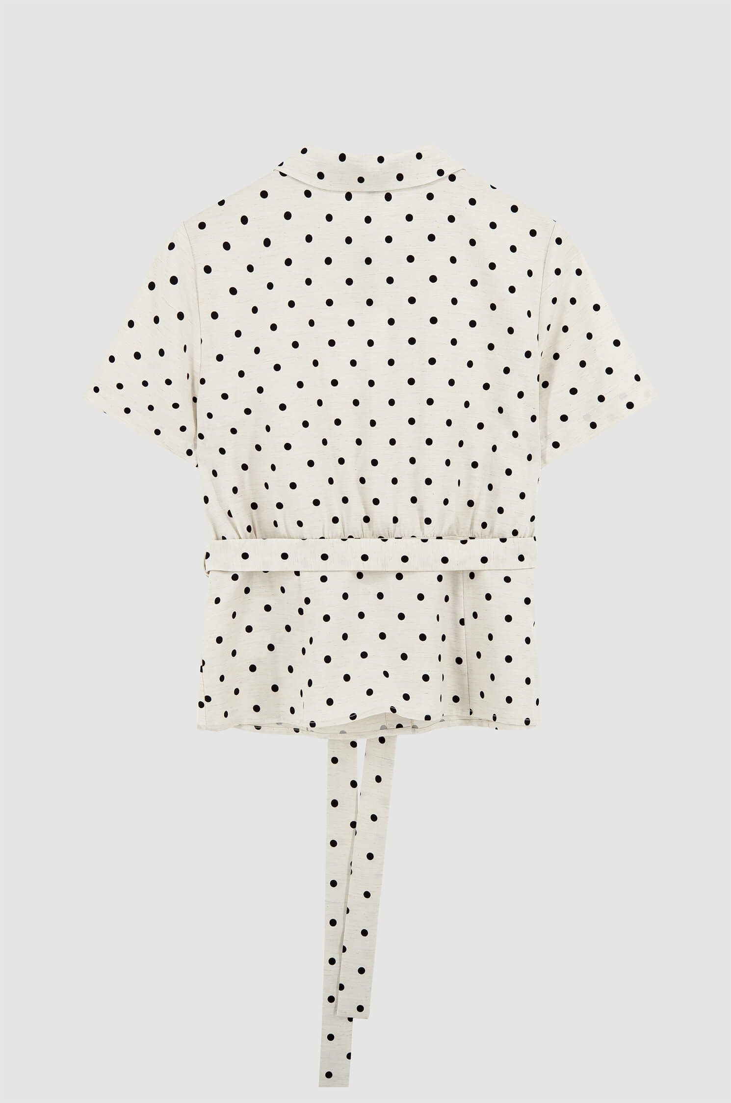 Koszula w grochy z paskiem Solar Obraz 5